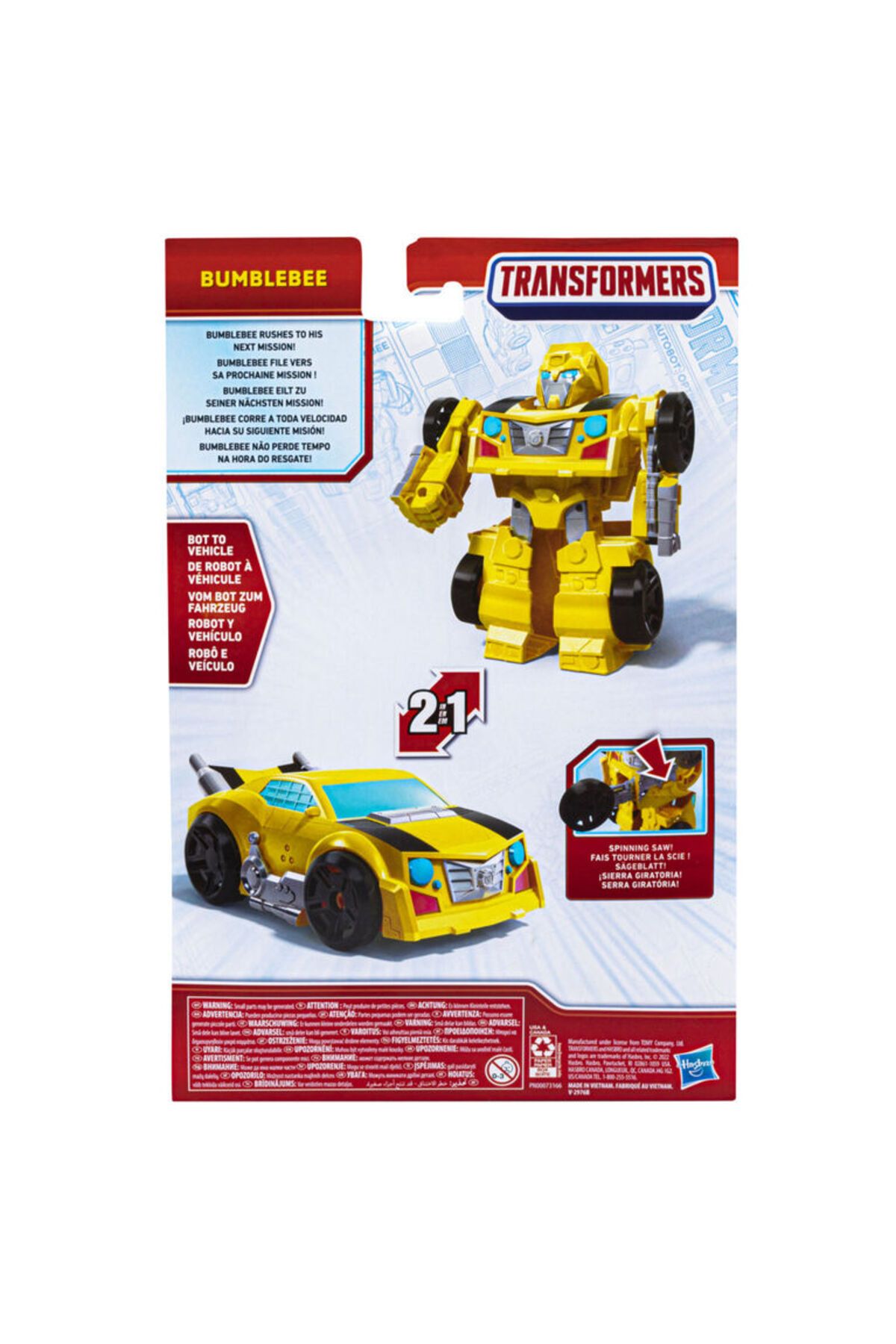 transformers-Bumblebee Transforming Robot and Car Figure – 2-in-1 Toy (Ages 3+) 5