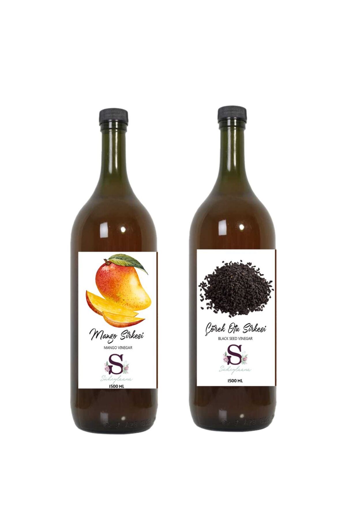 Süheylaana Doğal Mango Sirkesi 1500 Ml - Doğal Çörek Otu Sirkesi 1500 Ml