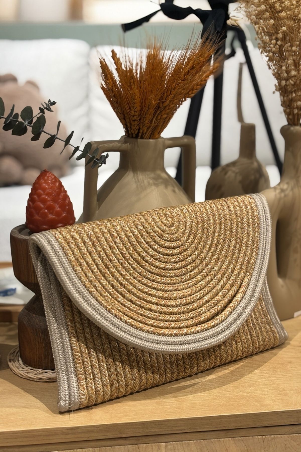 MaVaux El Geçirme Detaylı Zarf Portföy Clutch Çanta