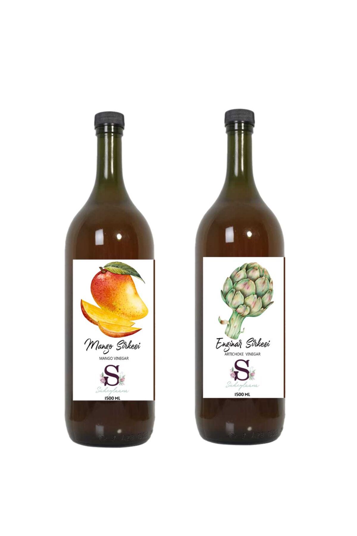 Süheylaana Doğal Mango Sirkesi 1500 Ml - Doğal Enginar Sirkesi 1500 Ml