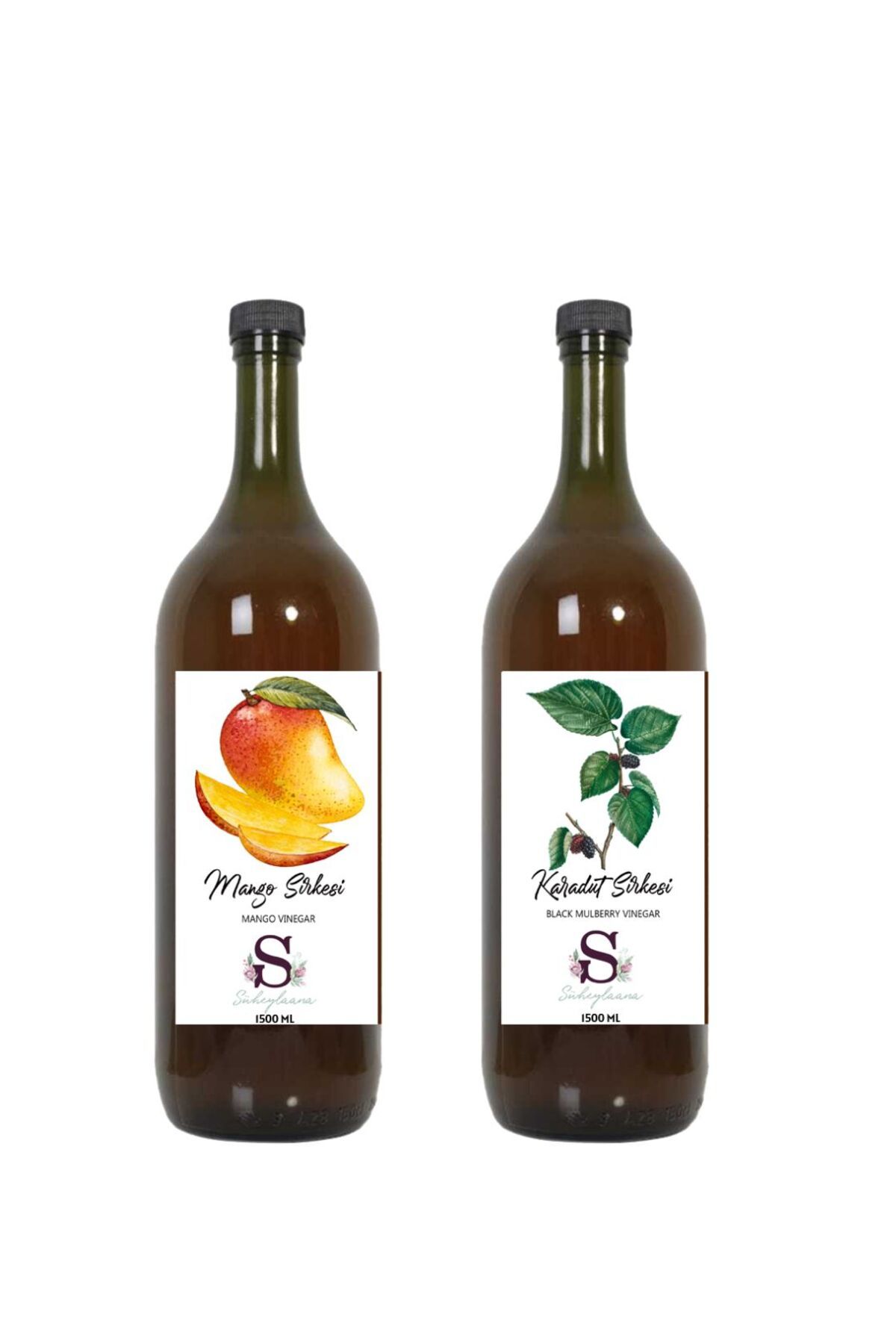 Süheylaana Doğal Mango Sirkesi 1500 Ml - Doğal Karadut Sirkesi 1500 Ml