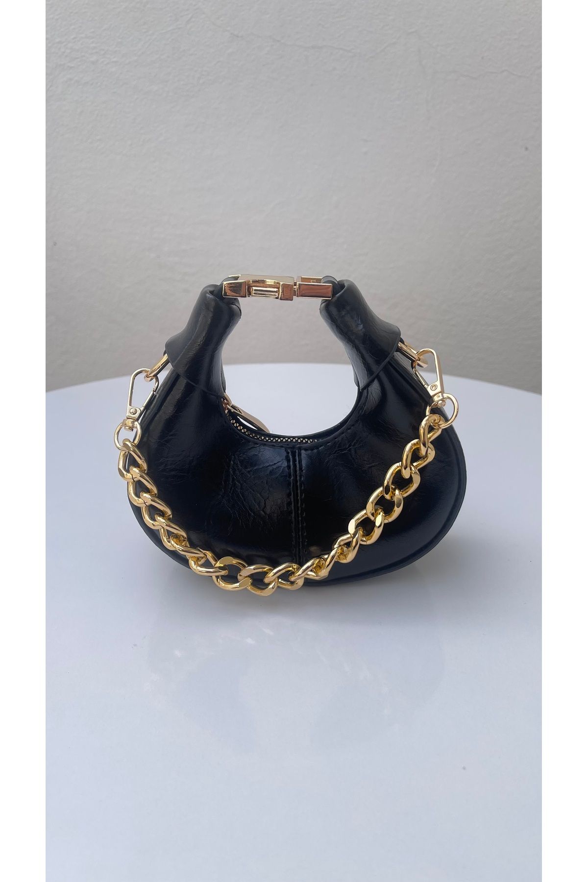 HANWOMEN BAGS Lunera Siyah Kadın El Ve Omuz Çapraz Mini Model