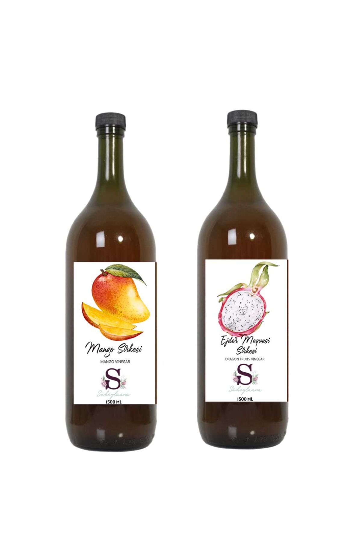 Süheylaana Doğal Mango Sirkesi 1500 Ml - Doğal Ejder Meyvesi Sirkesi 1500 Ml