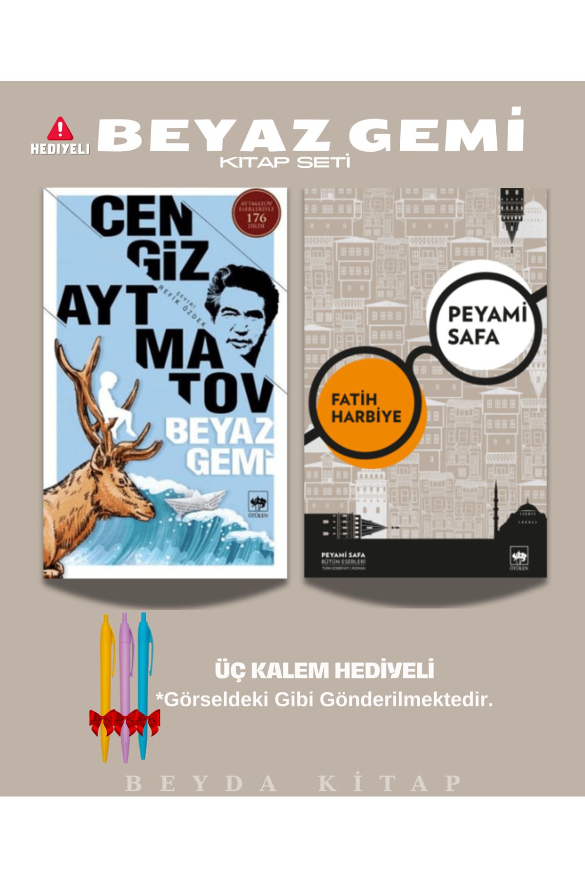 Bilge Kültür Sanat Beyaz Gemi - Fatih Harbiye - Cengiz Aytmatov - Kalem Hediyeli - Kitap Seti