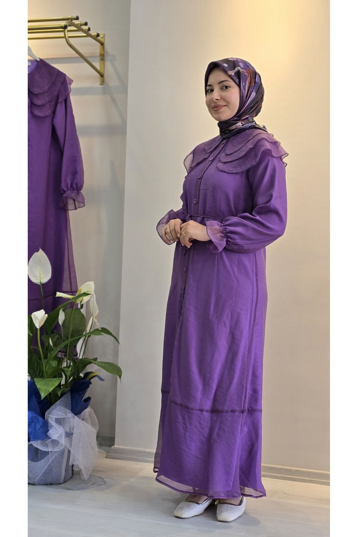 MODA ELBİSE organze tül elbise