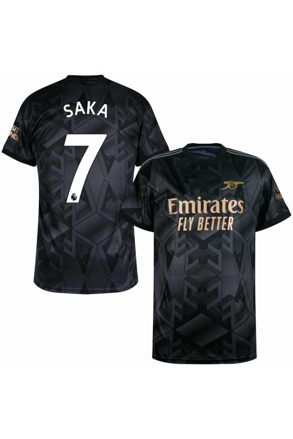 jabuka A.R.S.E.N.A.L 2022-23 BUKAYO SAKA DEPLASMAN FORMASI (BLACK)