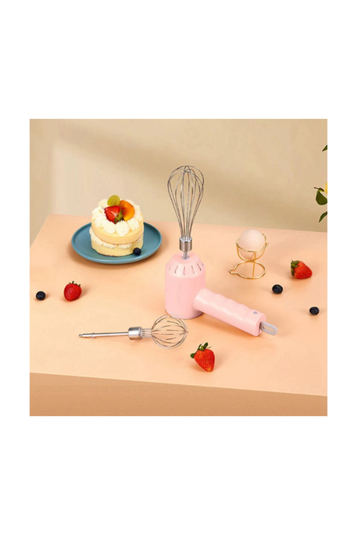 MACON-USB Rechargeable Electric Hand Mixer – Portable Handheld Blender with Whisk Attachment 6