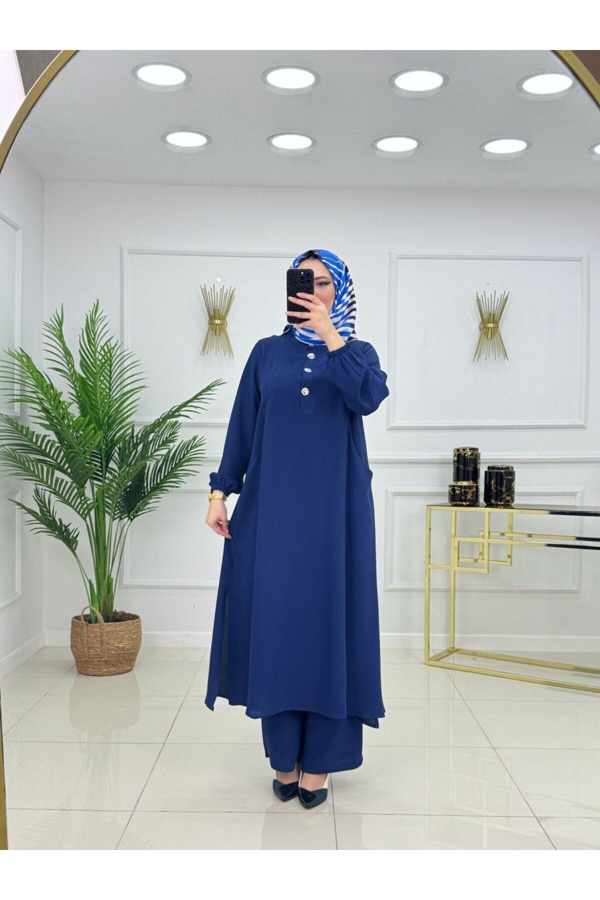 VALENS BOUTİQUE Kadın Tesettür 2'Li Takım Tunik & Pantolon