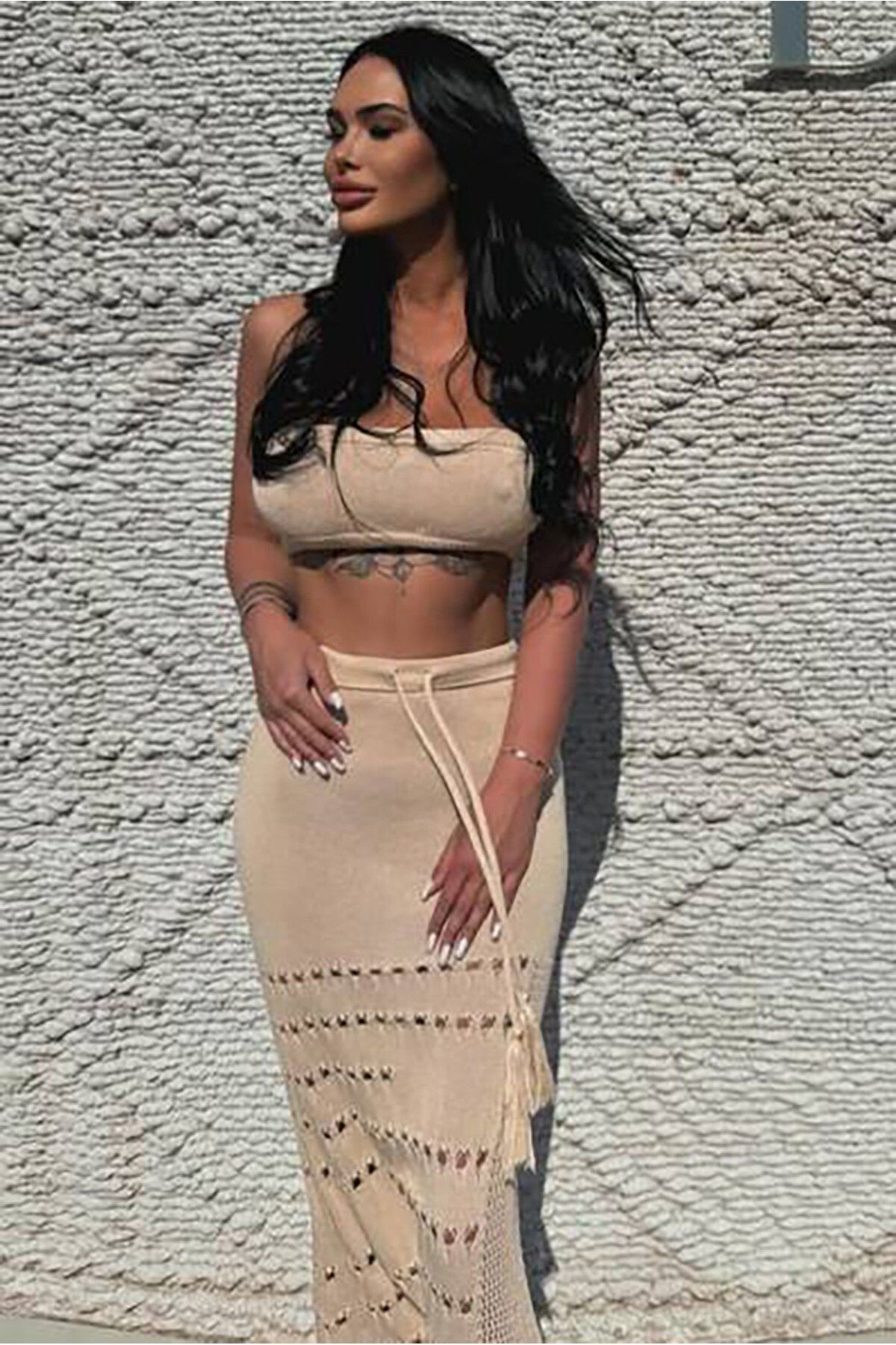 Bikini Mayokini Dünyası Angelika İkili Örgü Elbise
