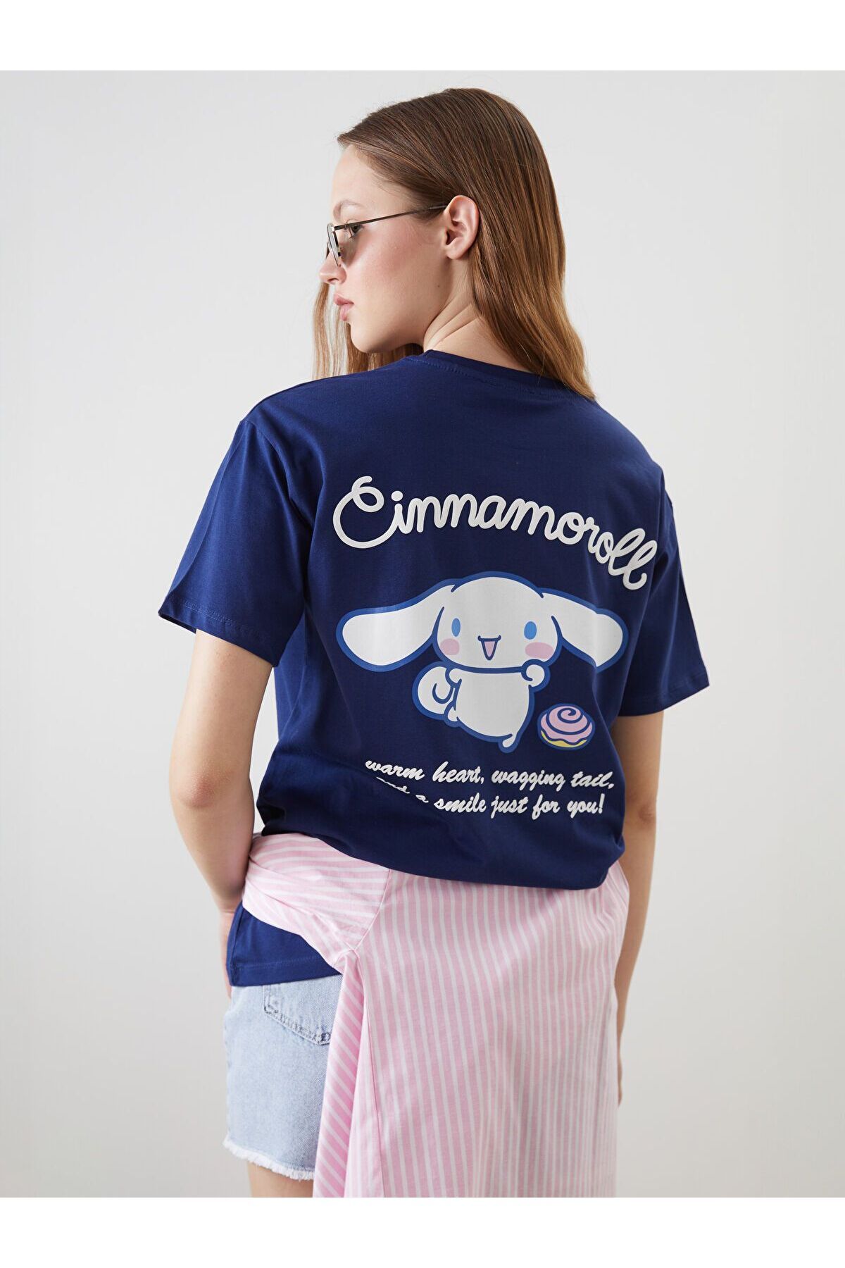 LC Waikiki Bisiklet Yaka Cinnamoroll Baskılı Kadın Tişört
