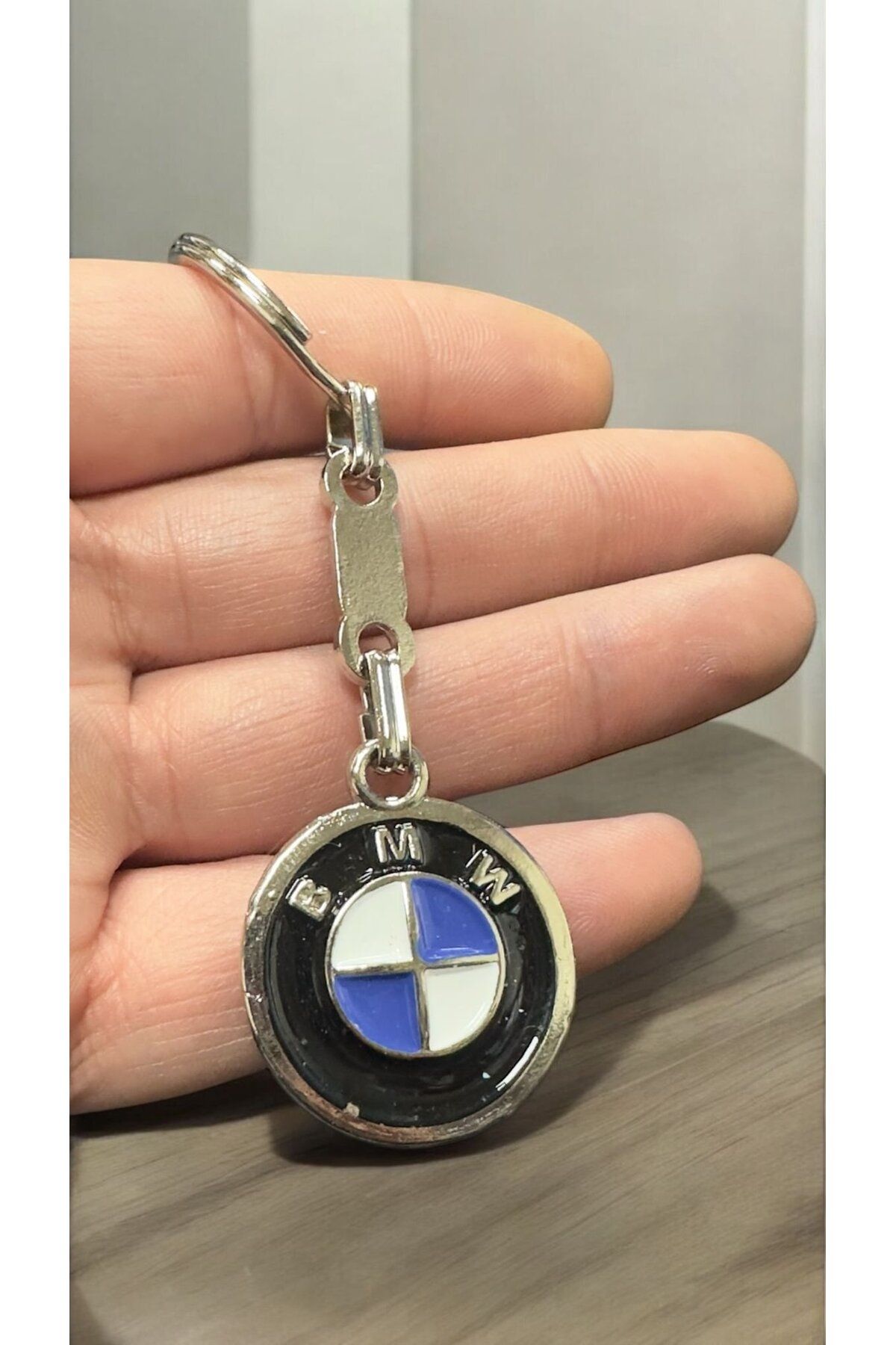 STİLİX GARAGE Bmw Logolu Metal Otomobil Anahtarlığı - 2 Yönlü