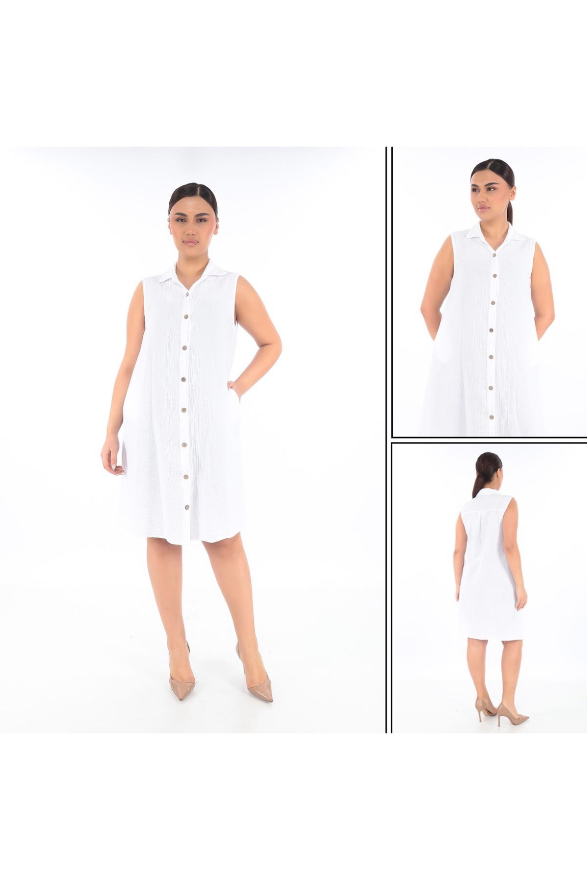 TEXTURA ✅ Florya Elbise - Cepli, Müslin Kumaş, Günlük Kullanım İçin İdeal