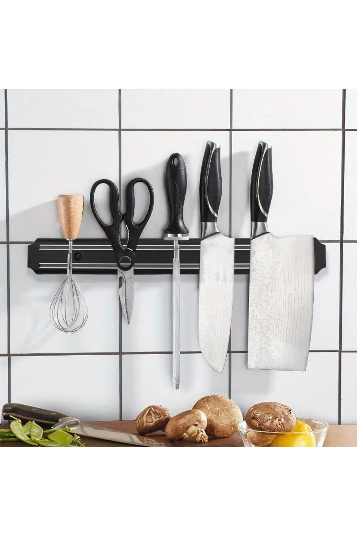eminonundenal 55 Cm Mıknatıslı Duvar Bıçak Askısı Standı Güçlü Mıknatıs Bıçaklık Alet Edavat Organizer