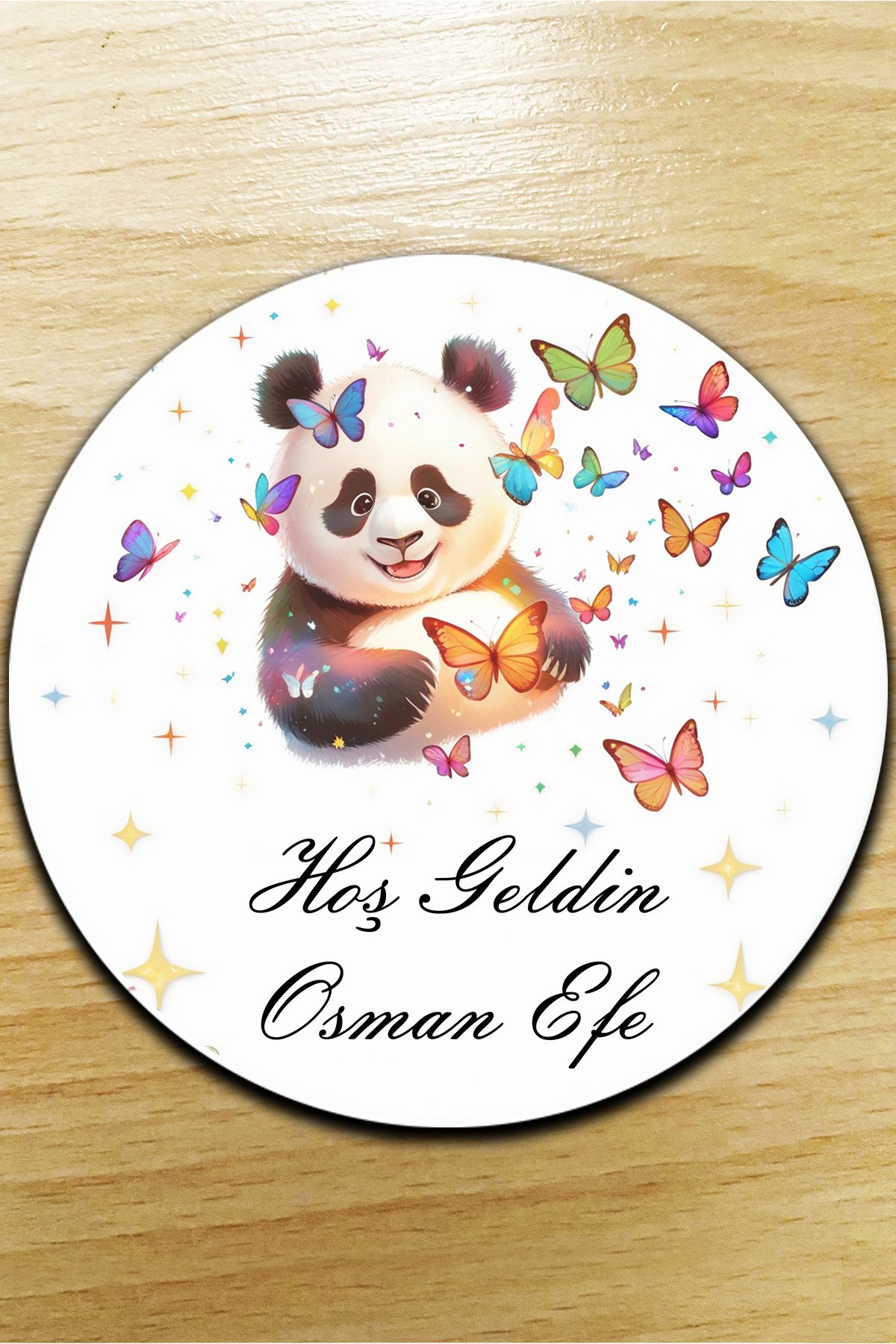 Emr Store Panda ve Kelebekler Magnet Bebek Magnet 10 Adet Hediyelik Çocuk Magnet