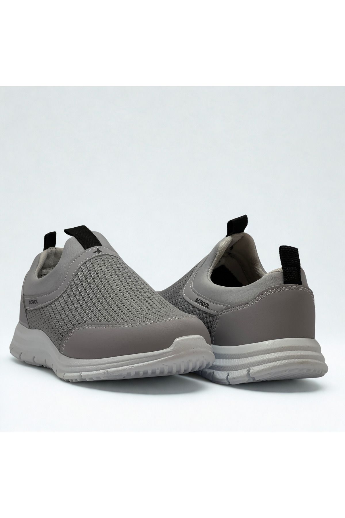 Scrooll Fileli Günlük Rahat Slip-On Spor Ayakkabı