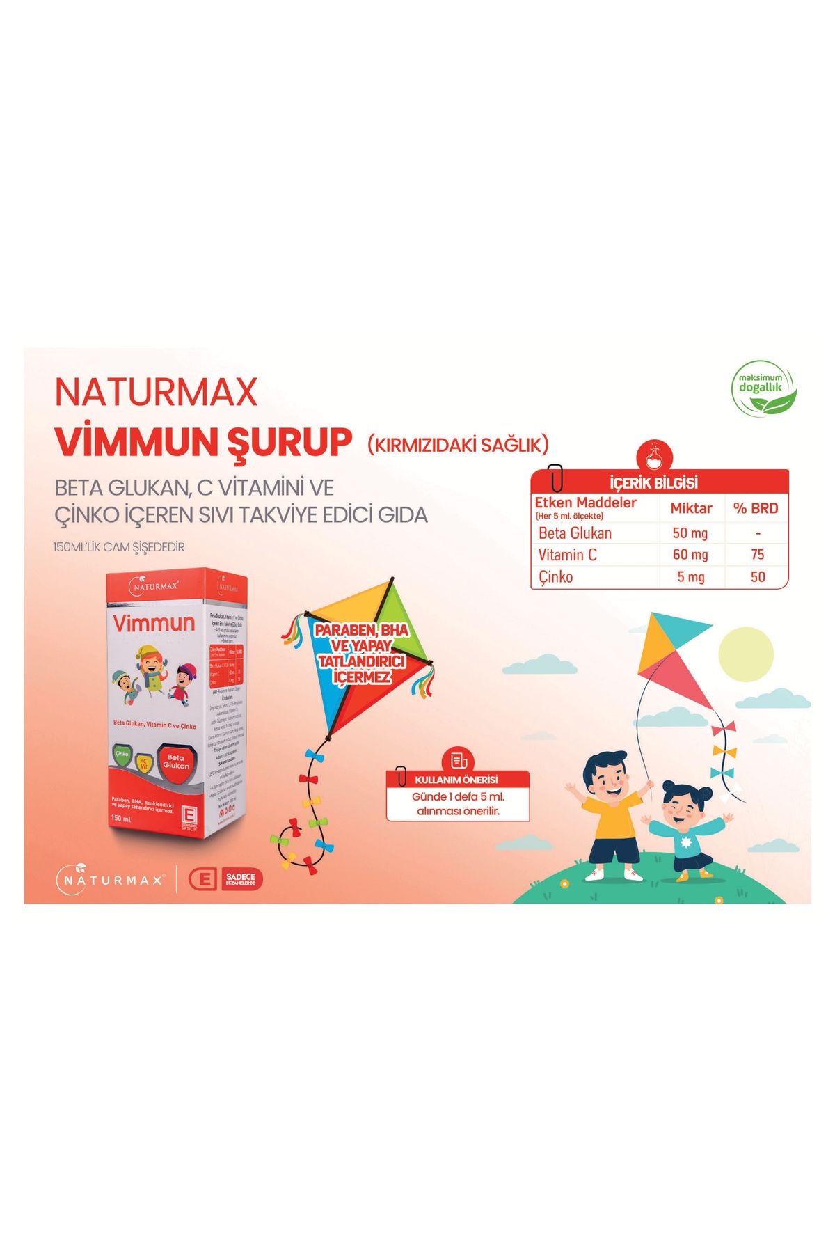 Naturmax VİMMUN ŞURUP 150 ML