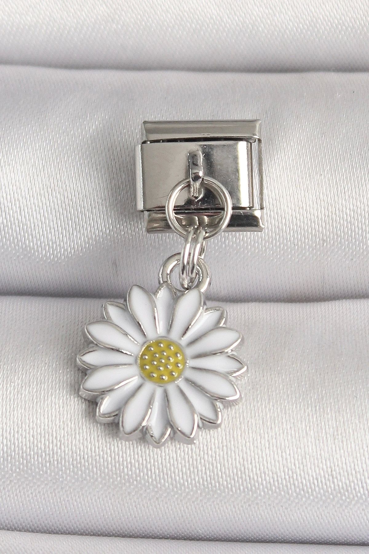 STOREMAX 316L Çelik Gümüş Renk Papatya Model Nomination Charm