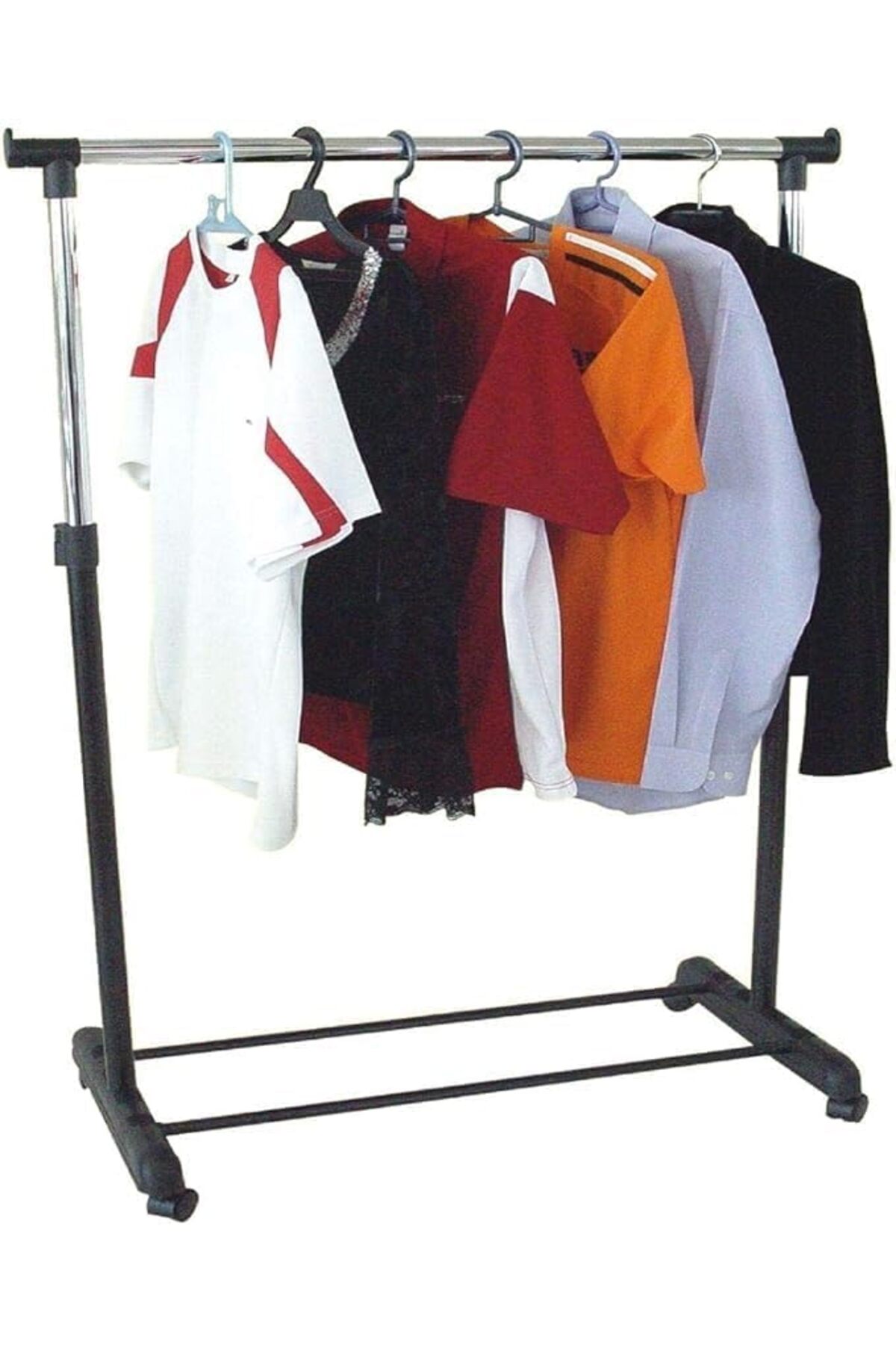 ستاند ملابس للمنزل مع رف تخزين للأحذية وعلاقة جانبية لتعليق الملابس,شماعة,سنجل بول