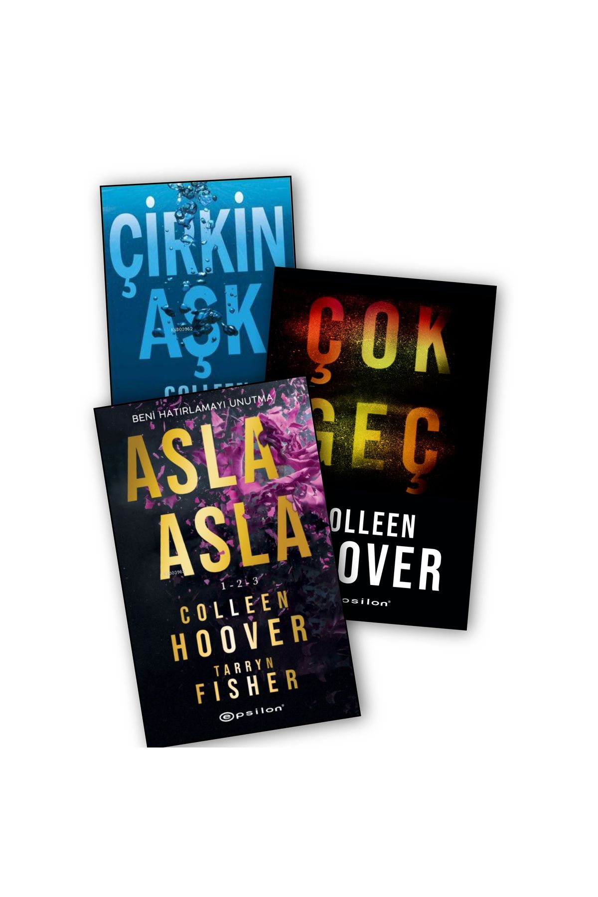 Epsilon Yayınevi Çirkin Aşk - Çok Geç - Asla Asla 1-2-3 Colleen Hoover 3 lü Kitap Seti