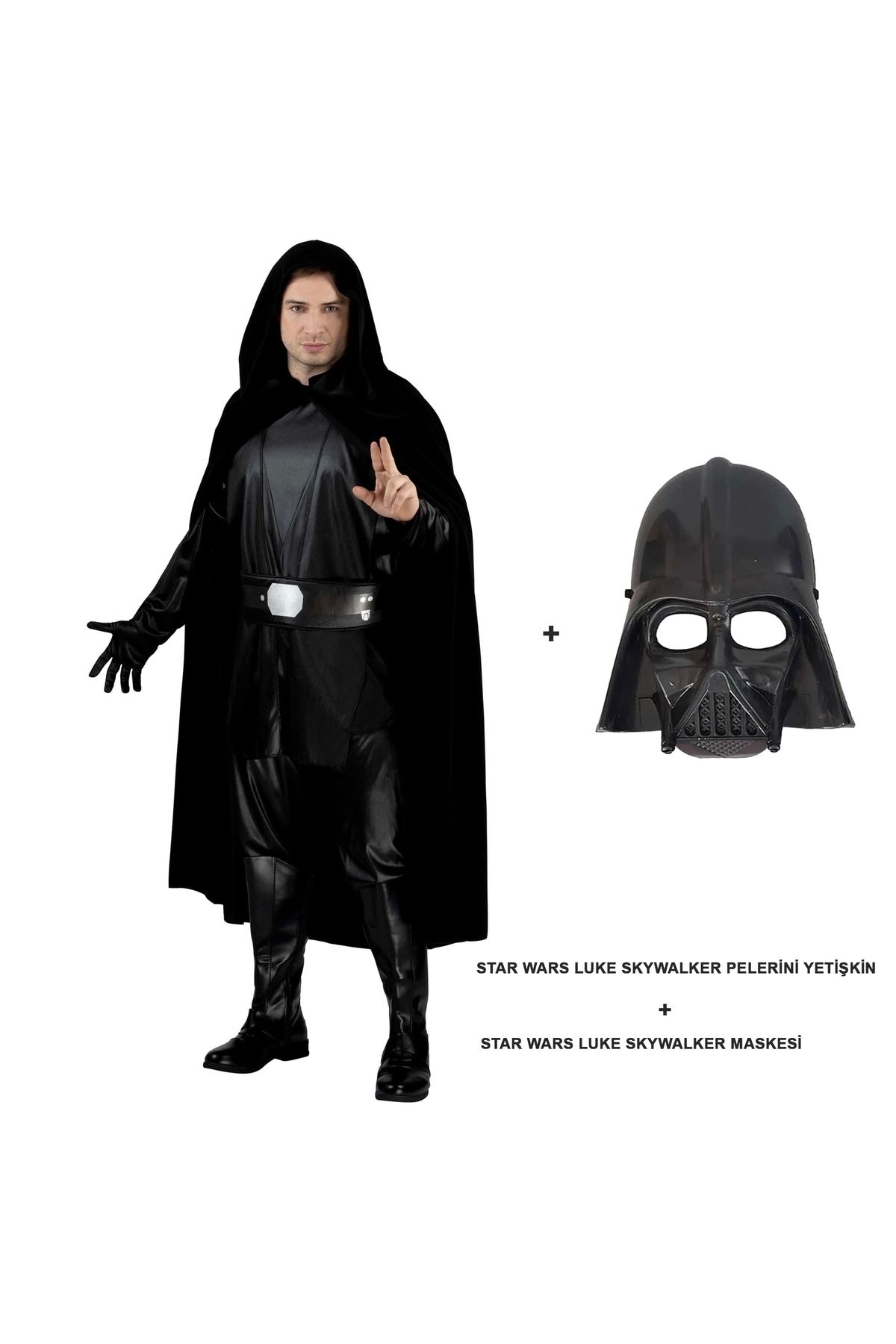 STOREMAX Star Wars Luke Skywalker Pelerini Yetişkin Ve Maskesi (5047)