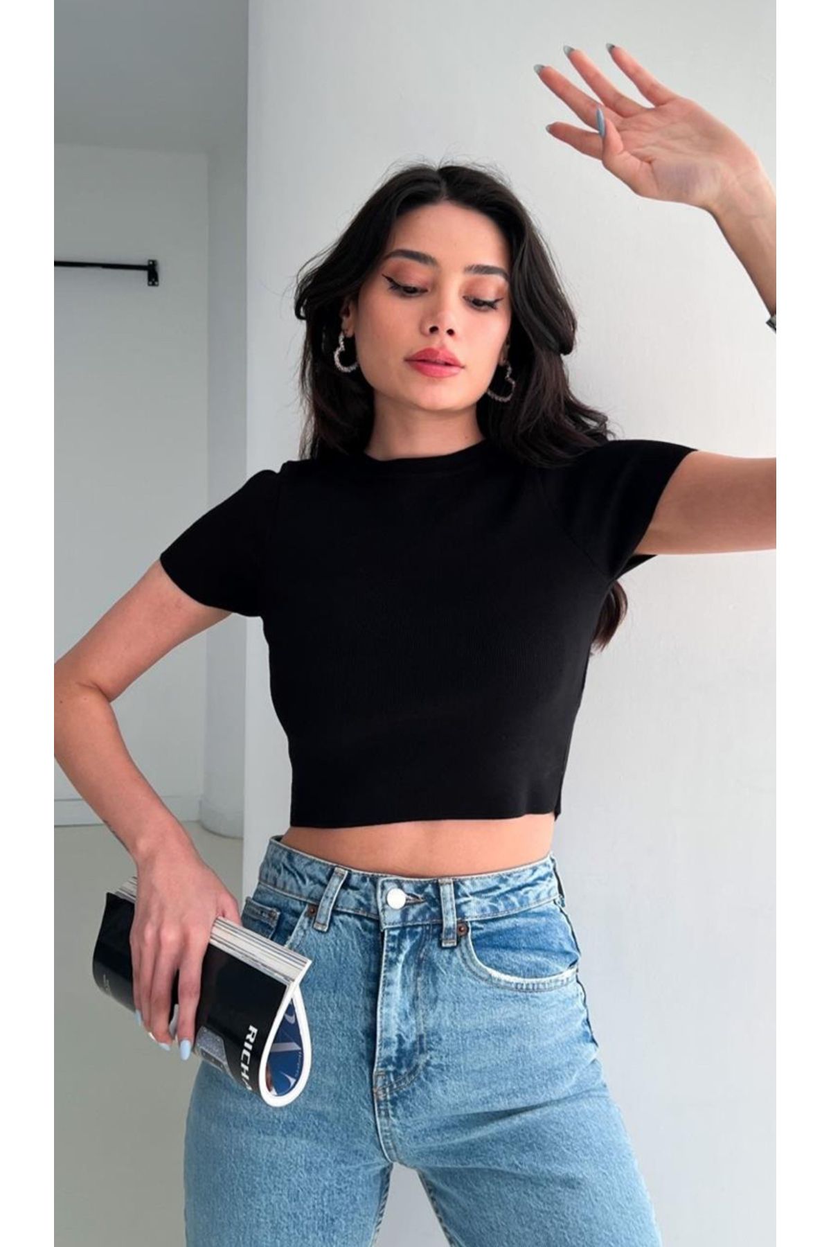 Home Basic Crop Tshirt