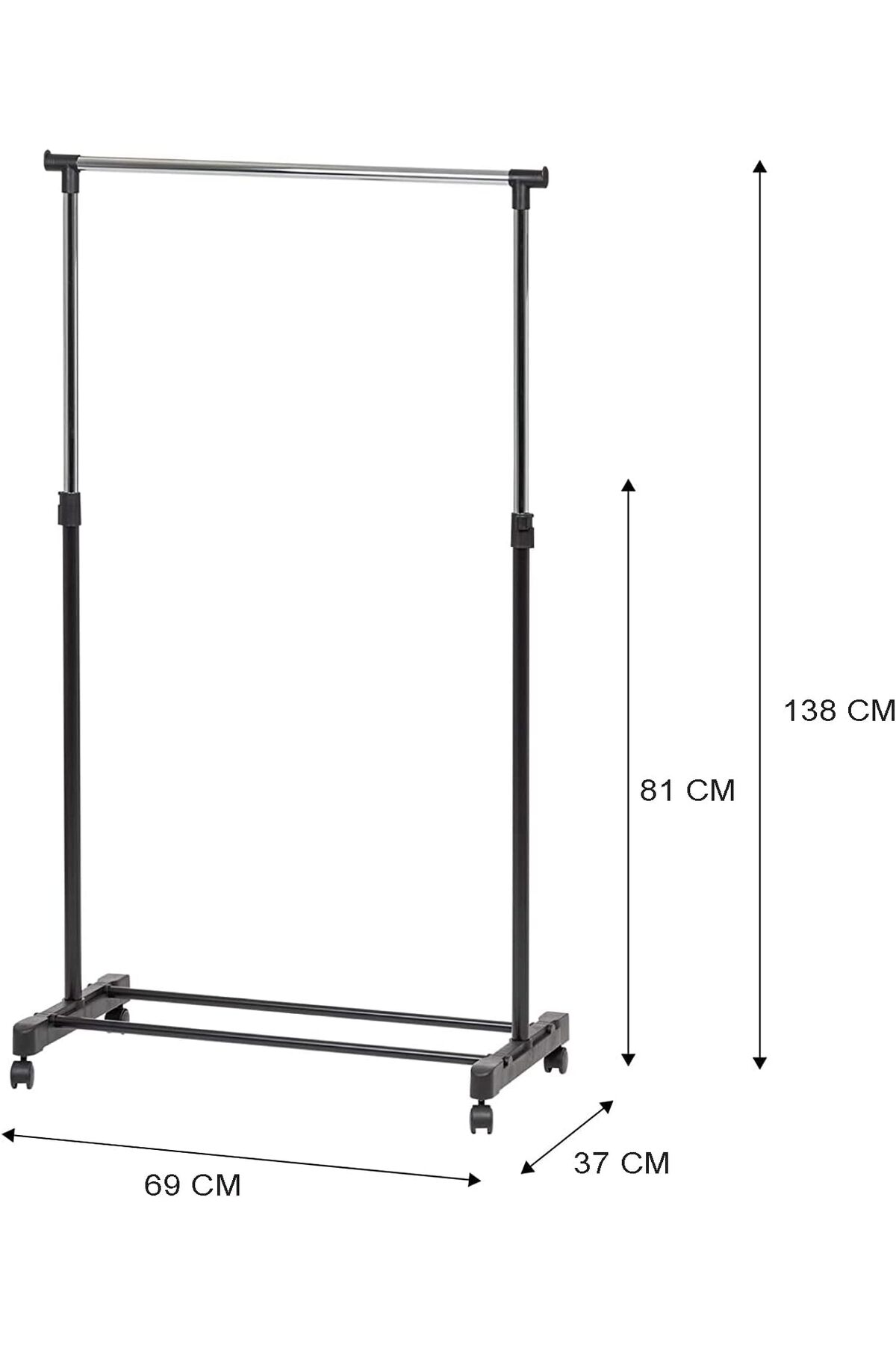 ستاند ملابس للمنزل مع رف تخزين للأحذية وعلاقة جانبية لتعليق الملابس,شماعة,سنجل بول