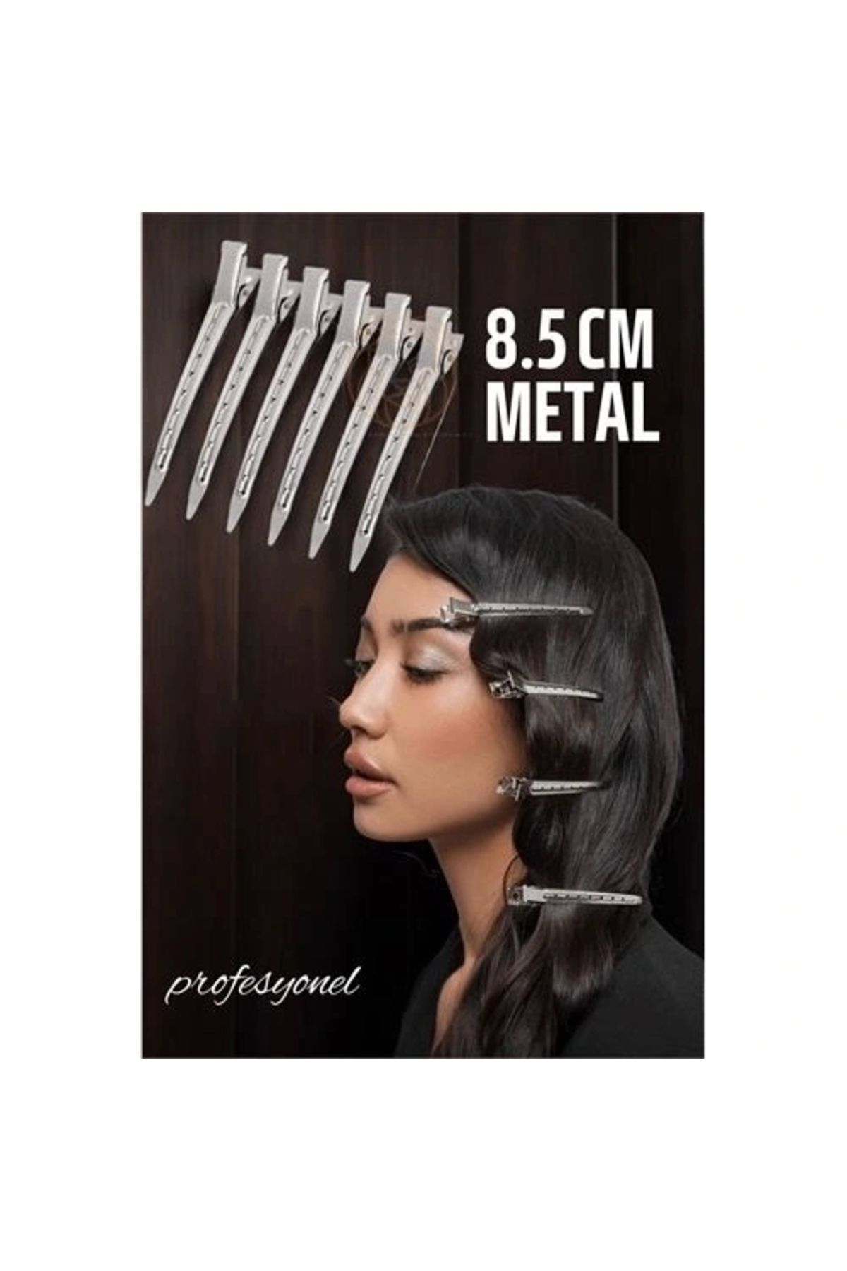 STOREMAX Saç Klipsi Metal Toka Profesyonel 6 Adet