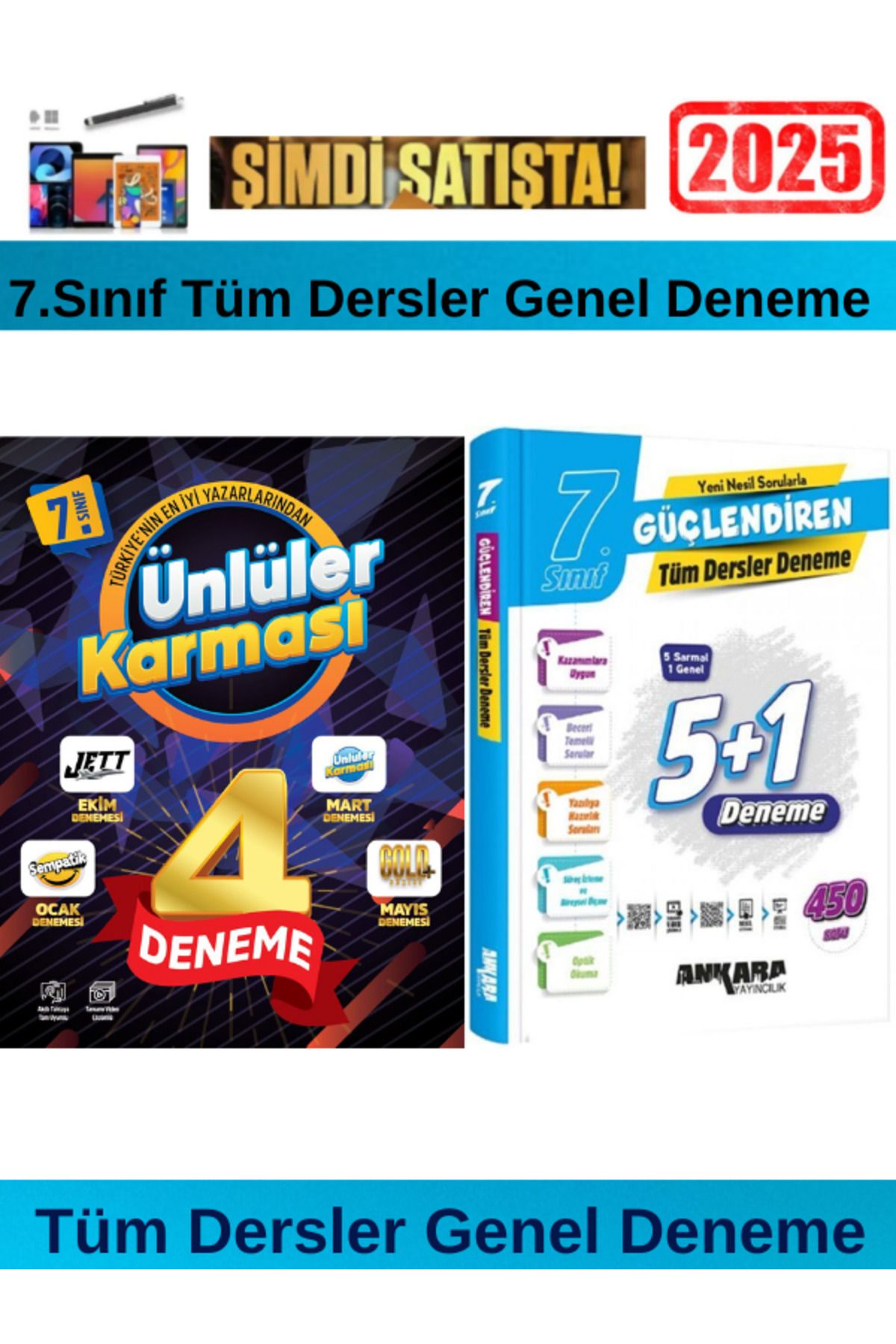 Fenomen Yayıncılık Ünlüler Karması 2025 7.Sınıf Tüm Dersler 4 Deneme+Ankara 7.Sınıf Güçlendiren 5+1 Genel Deneme