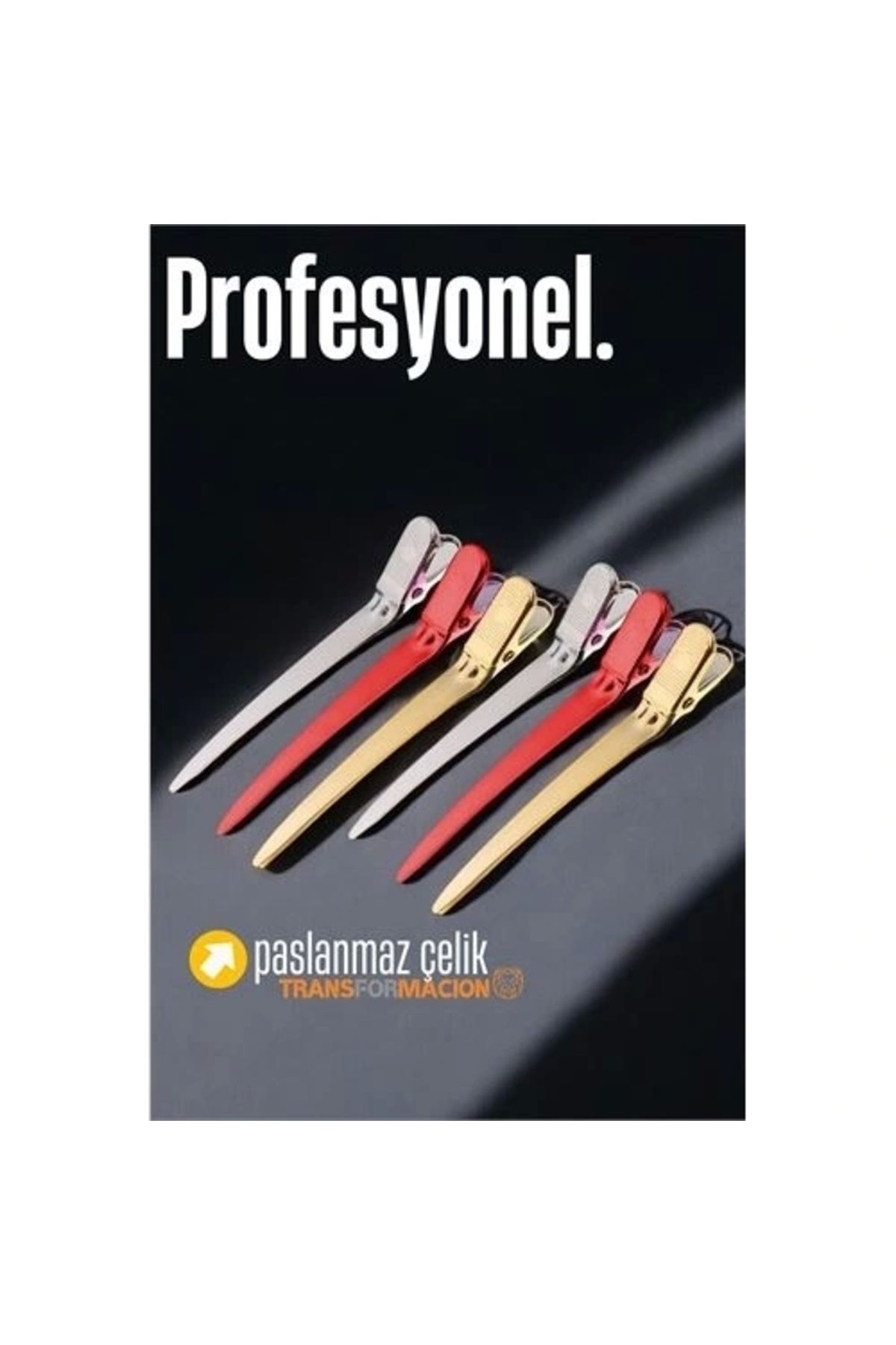 STOREMAX Saç Klipsi Metal Çelik Toka Profesyonel 6 Adet