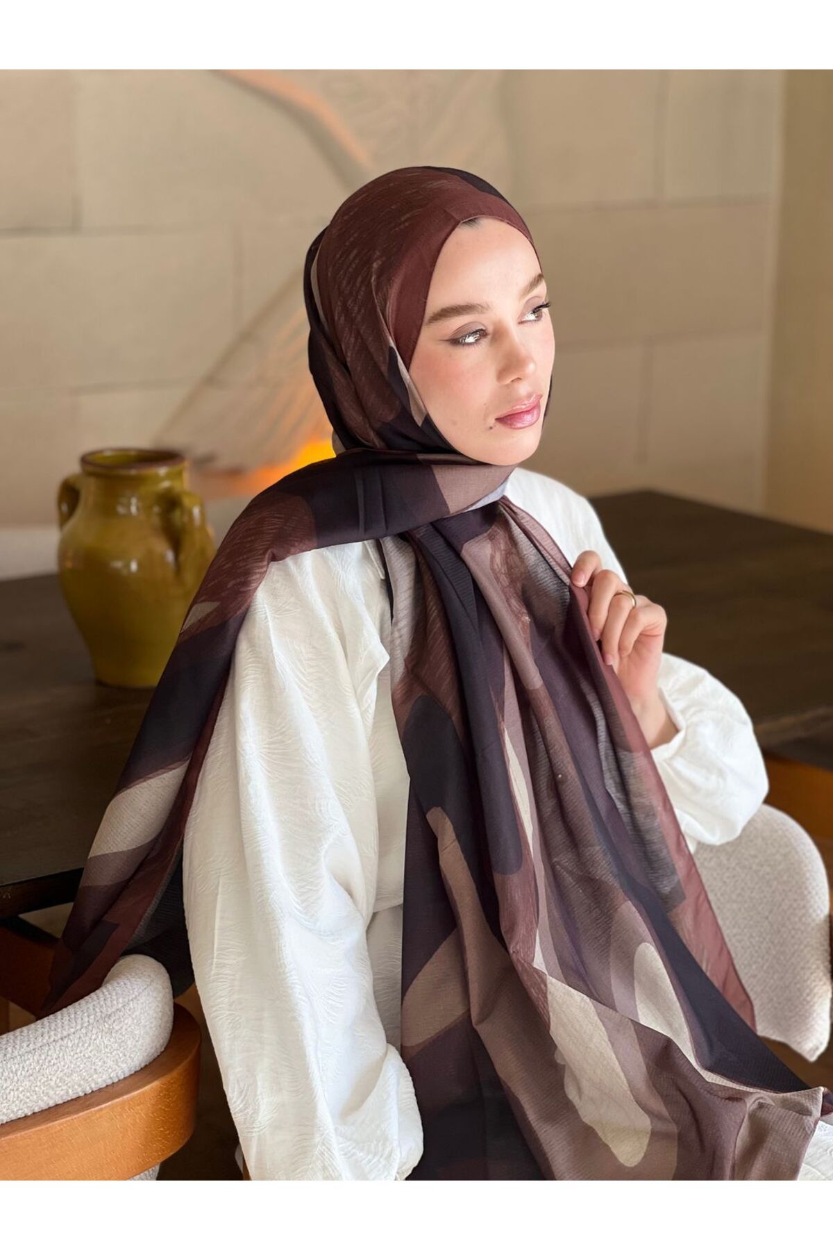 Modakaşmir Mevce Desen Lina Şal