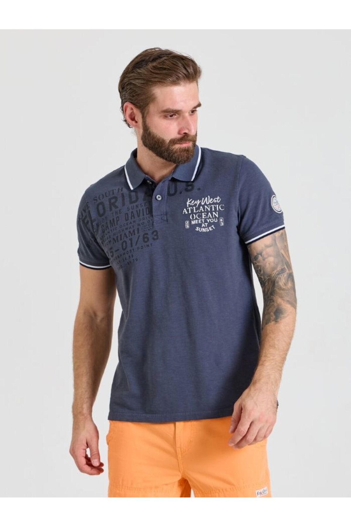 Camp David POLO YAKA T-SHİRT