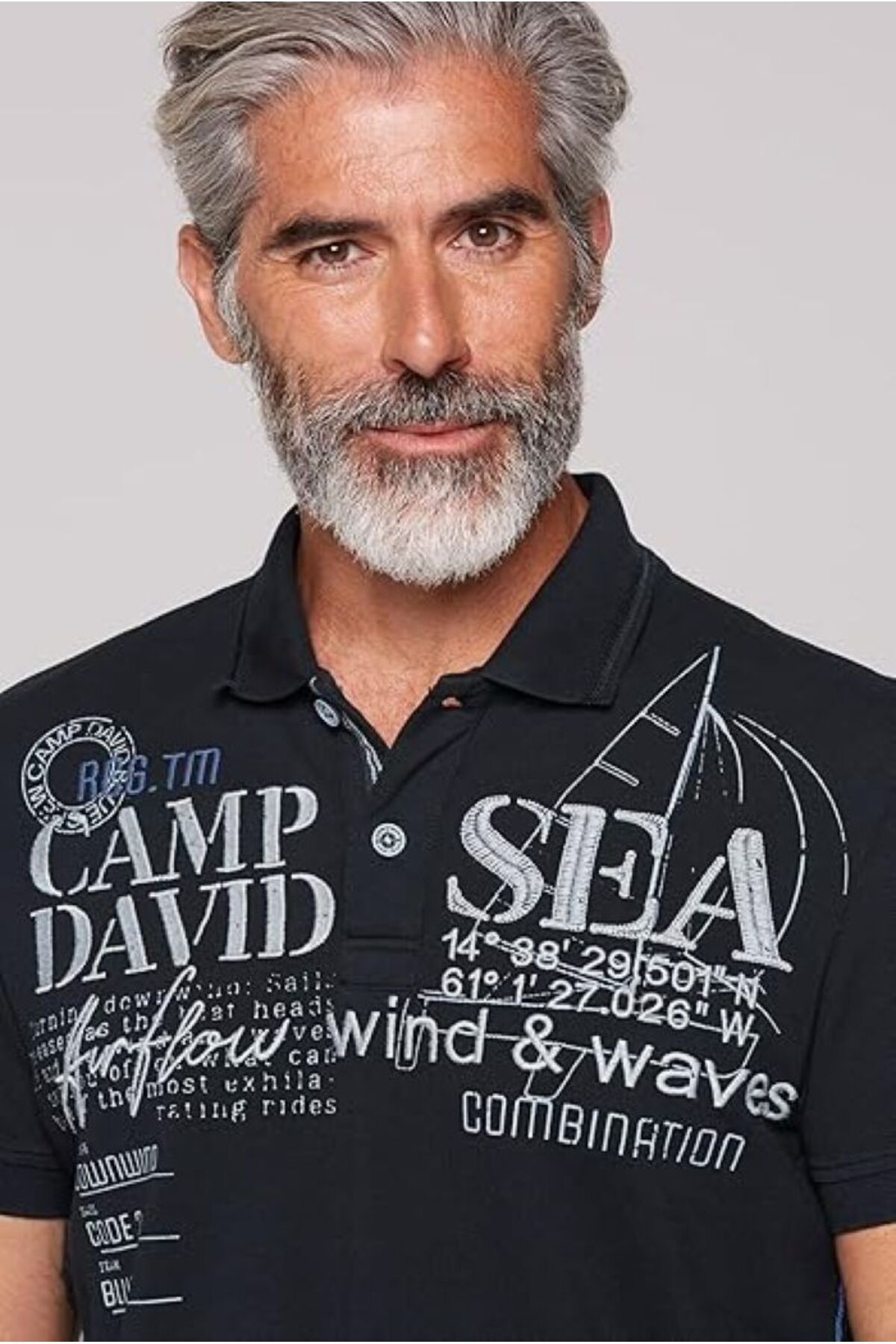 Camp David POLO YAKA T-SHİRT