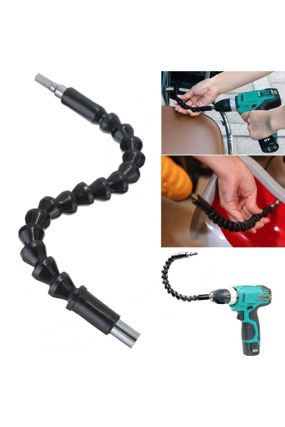ÖYKÜ VE YİĞİT Matkap Ucu - Bükülebilir Oynar Vidalama Bits Uzatma Aparatı 30Cm