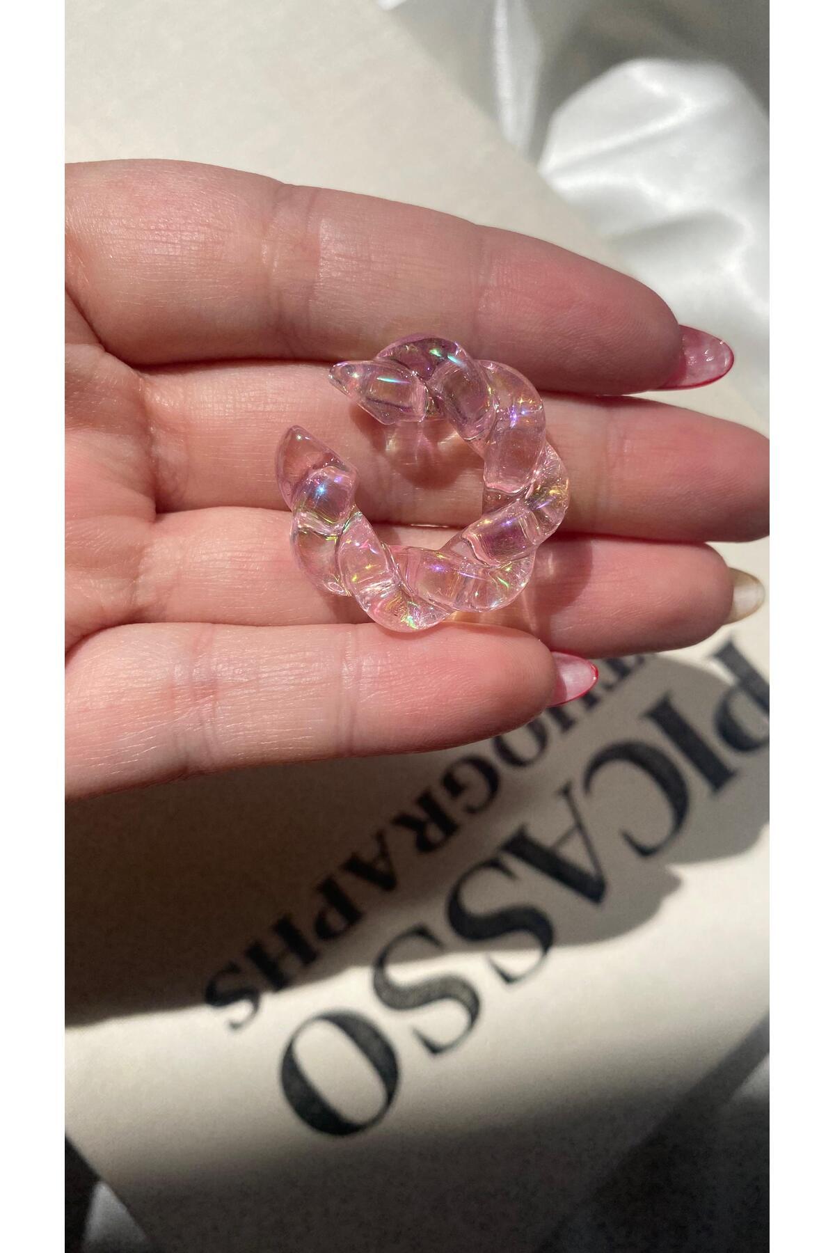 TAKIMOON-Hologram Spiral Cartilage Earrings 3
