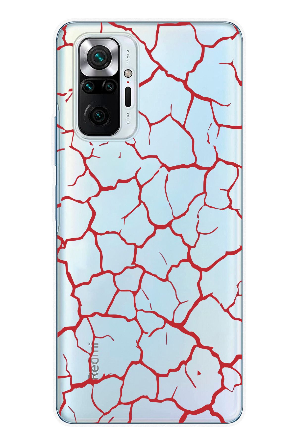 moonset Xiaomi Redmi Note 10 Pro Uyumlu Şekiller Tasarımlı Baskılı Şeffaf Telefon Kılıfı