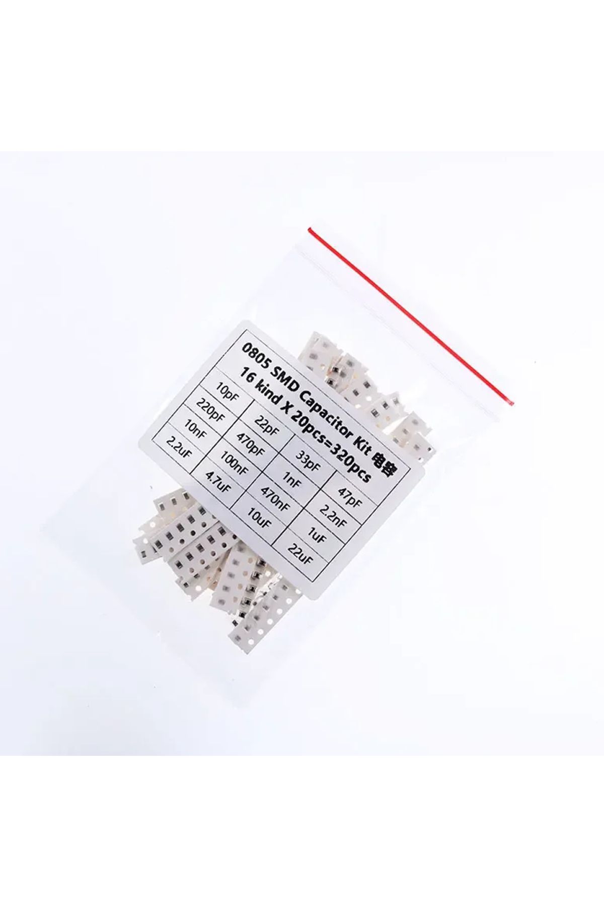 Alkatronik 0805 Smd Kapasitör Set 16 Tip 320 Parça Yüzey Montaj Film Seramik