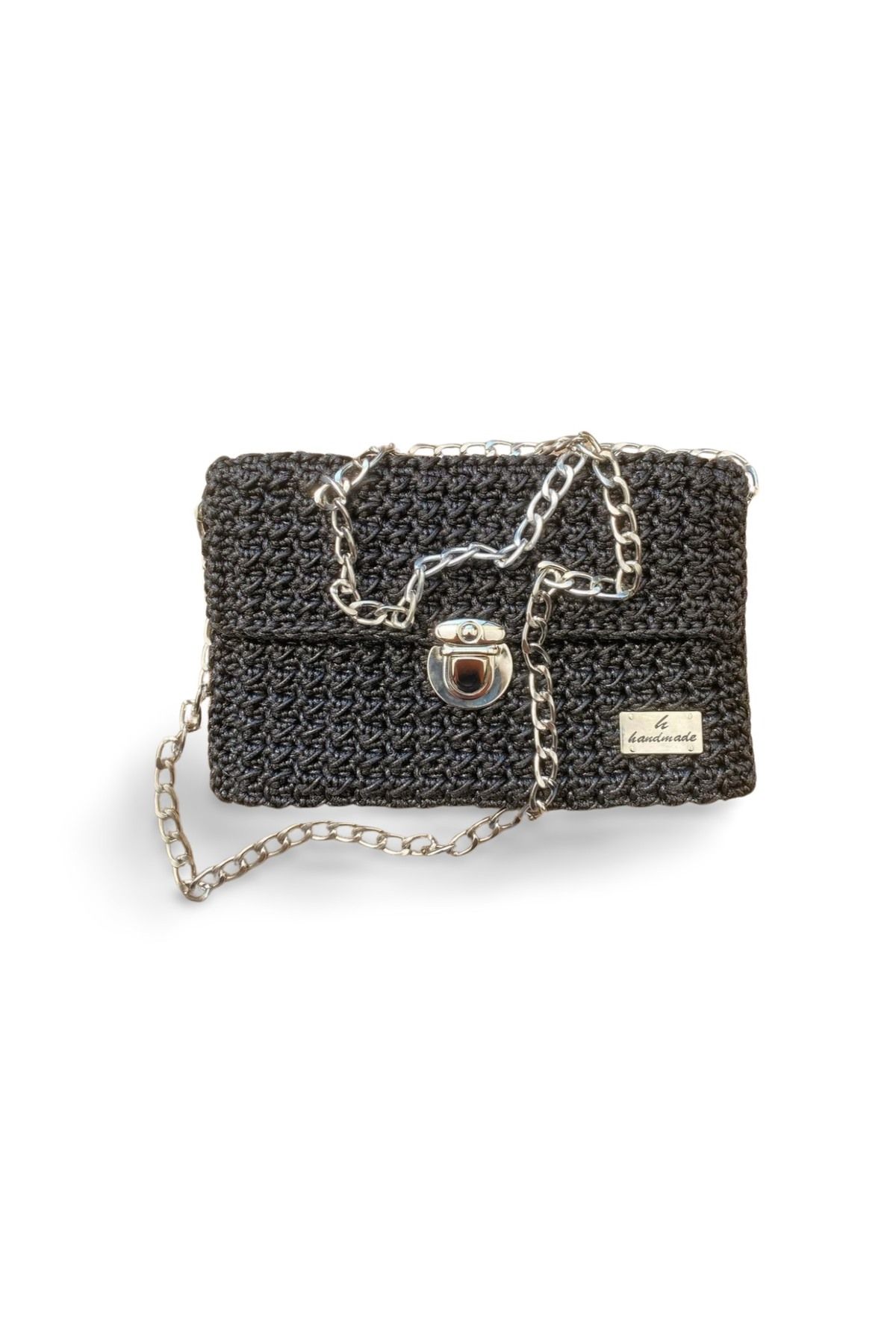 HAND MADE BAG Kadın El örgüsü mum ip portföy postacı çanta