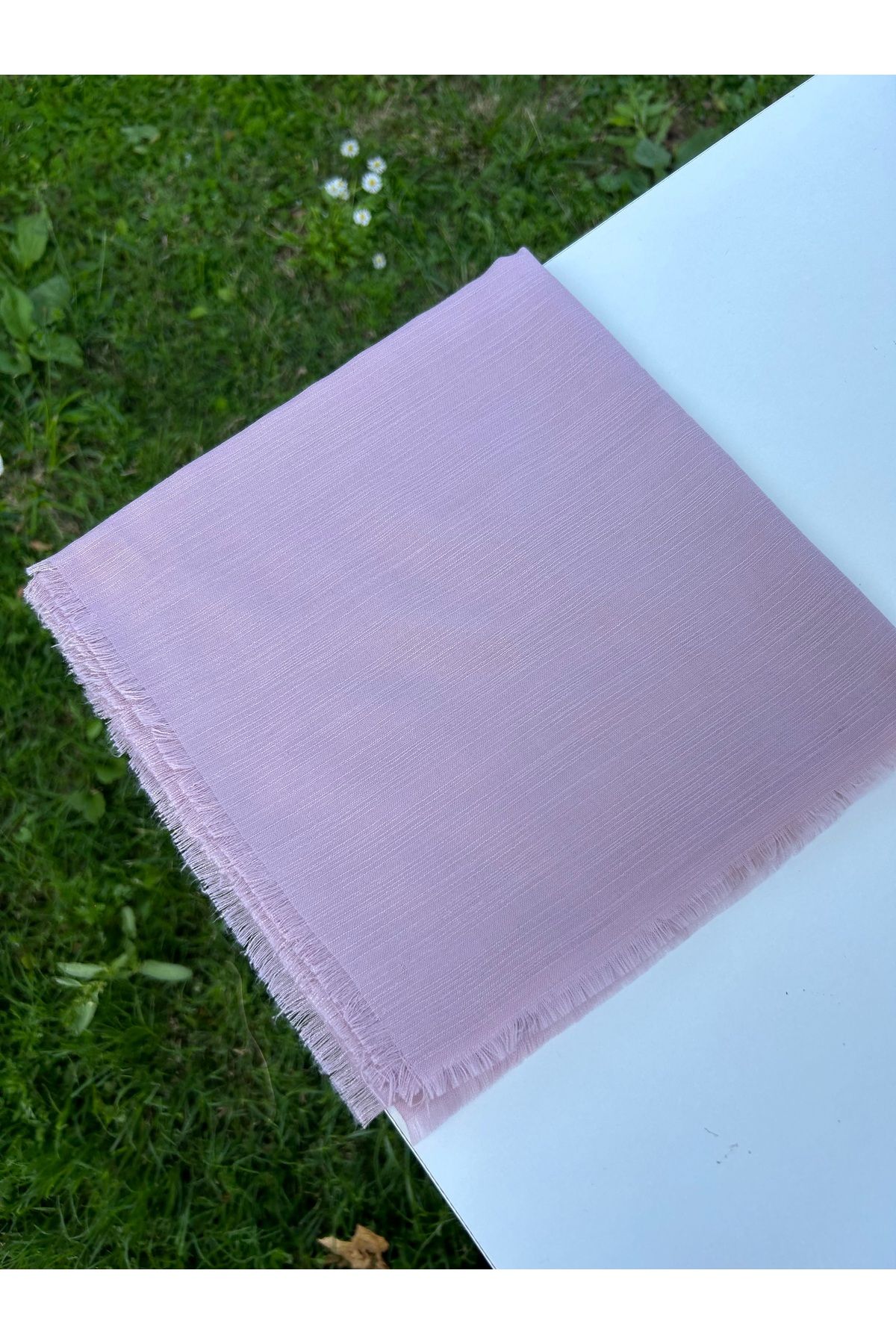 Sümeyye çeyiz flamlı yazma 100x100 cm pamuklu tülbent