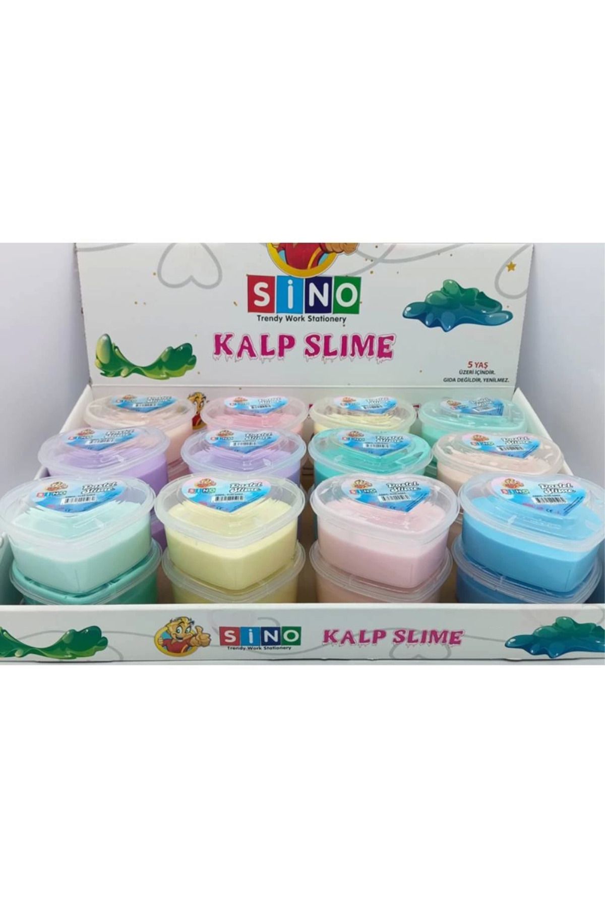 gnsstore SİNO KALP KUTULU SLIME PASTEL 140GR