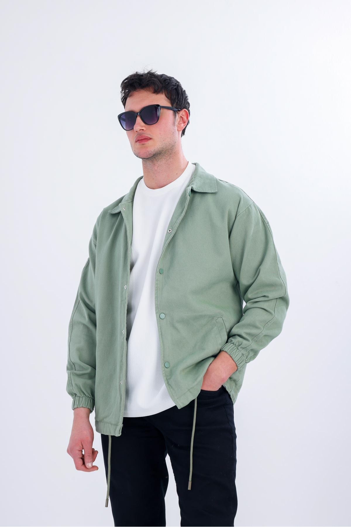 Decas  NIVEUS Kot Ceket - Açık Yeşil - Görsel 2