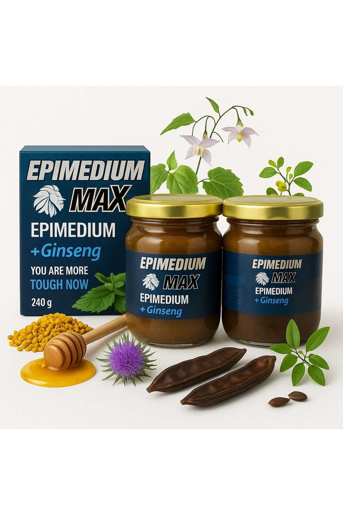 SAHLAN Ballı Bitkisel Karışımlı Max Macun 240 gr x 2 adet