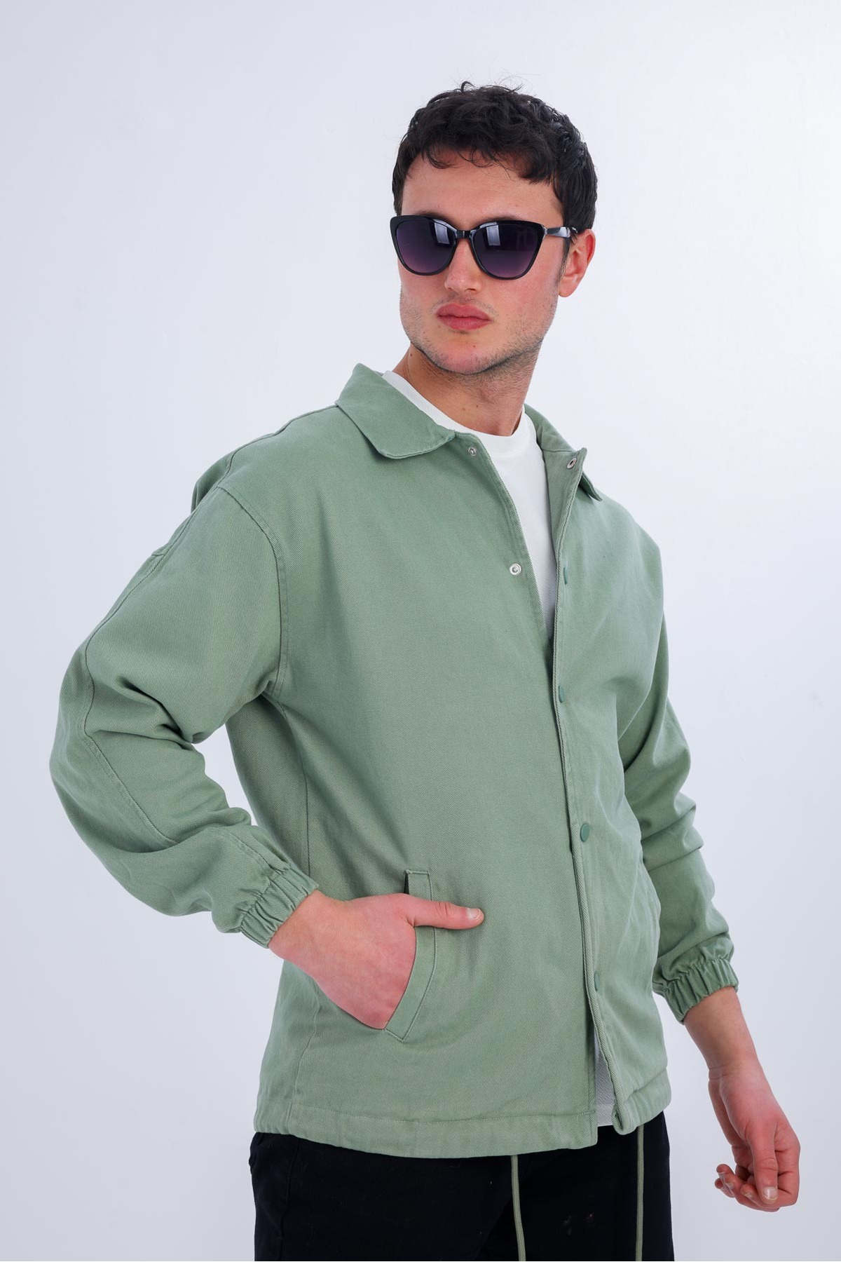 Decas  NIVEUS Kot Ceket - Açık Yeşil - Görsel 6