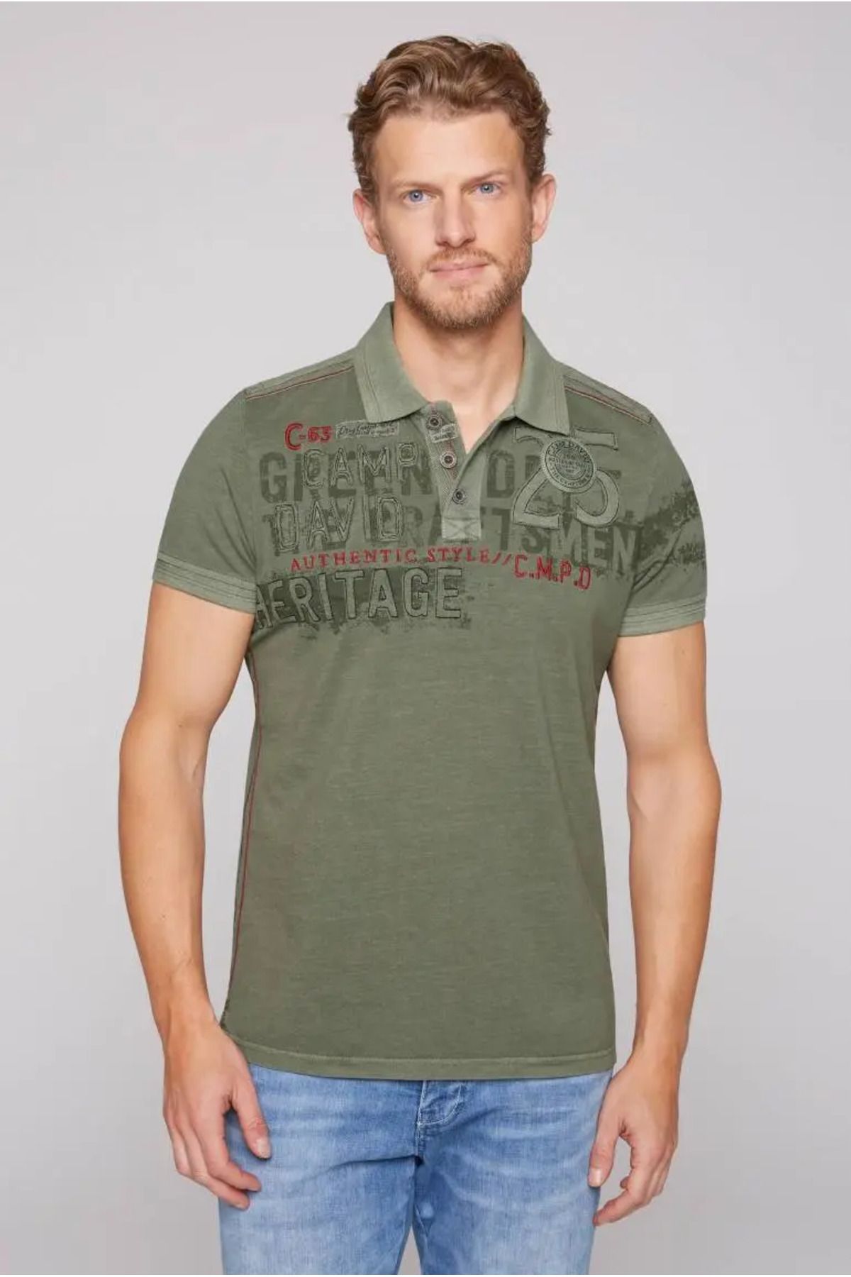 Camp David POLO YAKA T-SHİRT