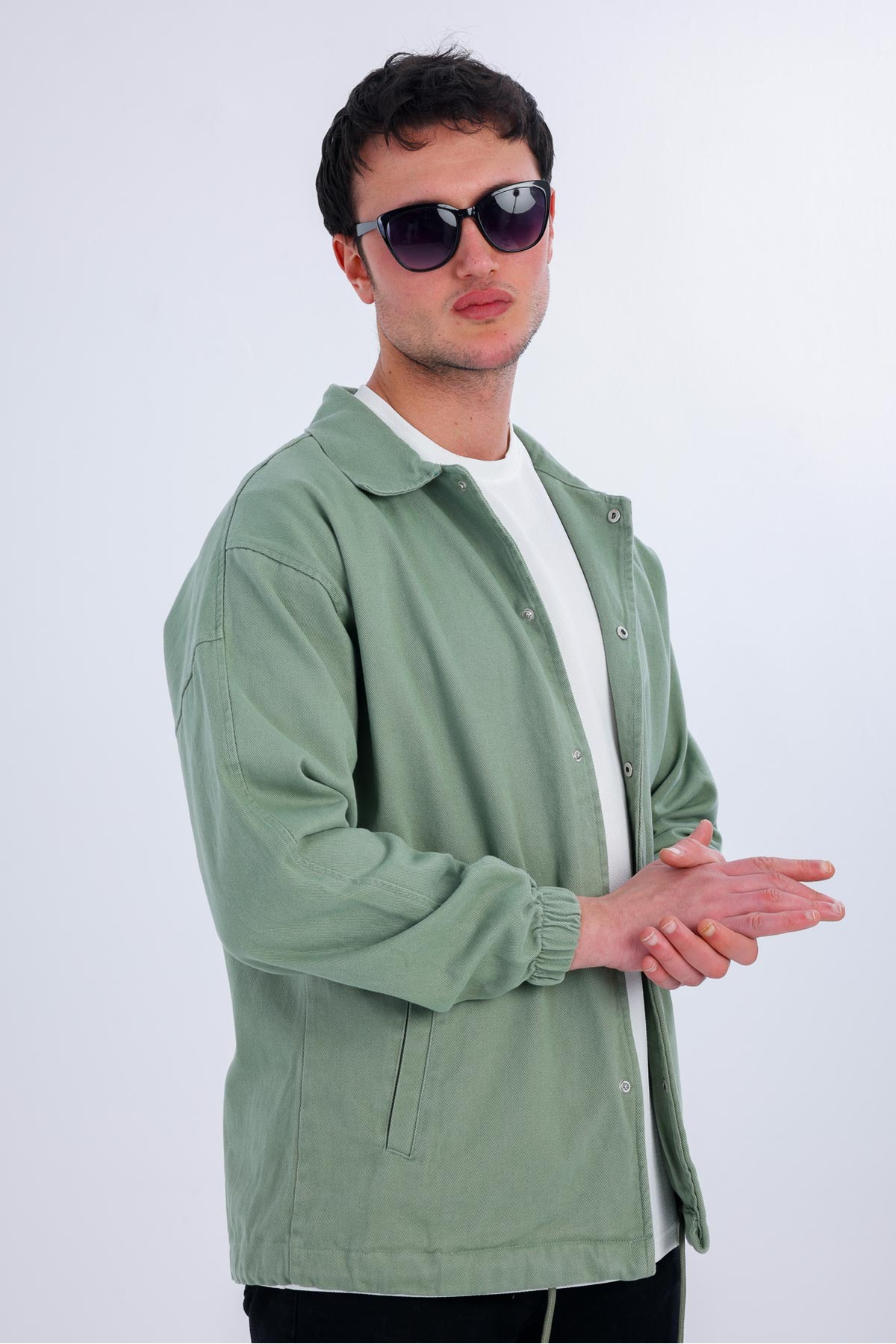 Decas  NIVEUS Kot Ceket - Açık Yeşil - Görsel 3