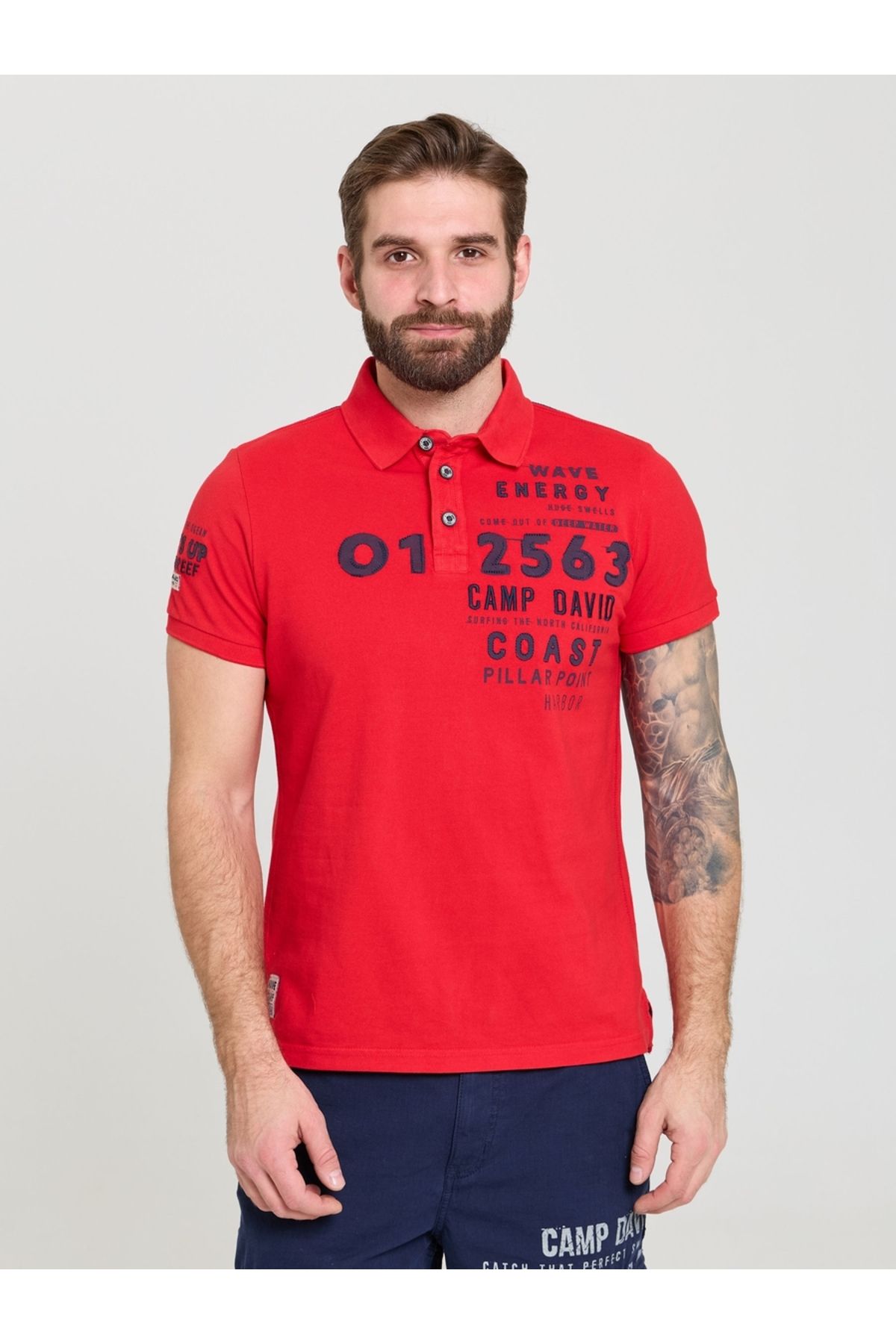 Camp David POLO YAKA T-SHİRT