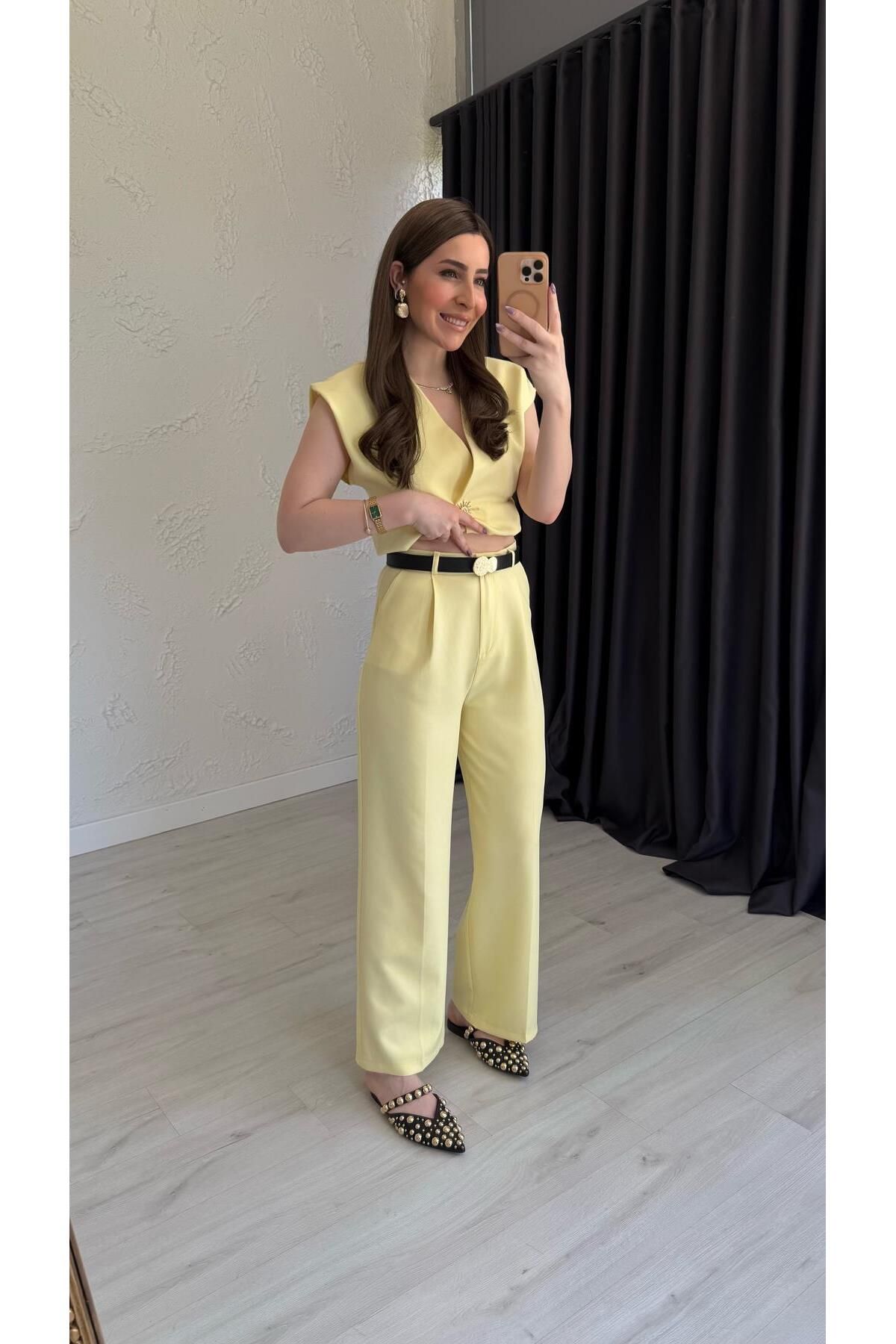 elif teke-Yurdev Trousers Yellow 1