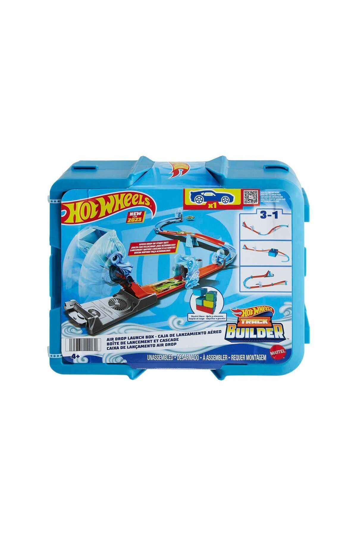 HOT WHEELS HNJ67 Hot Wheels Track Builder Rüzgar Temalı Akrobasi Seti
