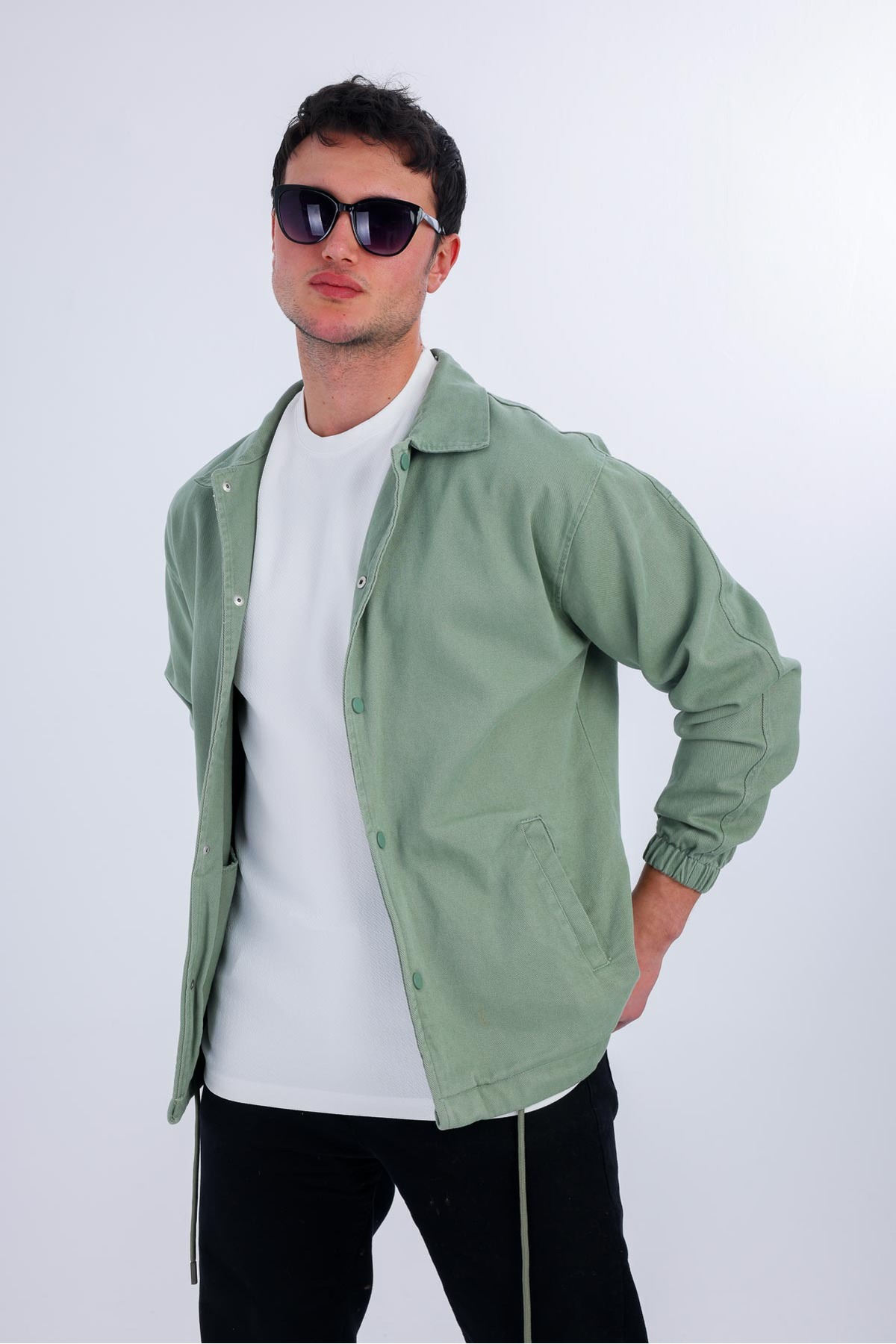 Decas  NIVEUS Kot Ceket - Açık Yeşil - Görsel 4