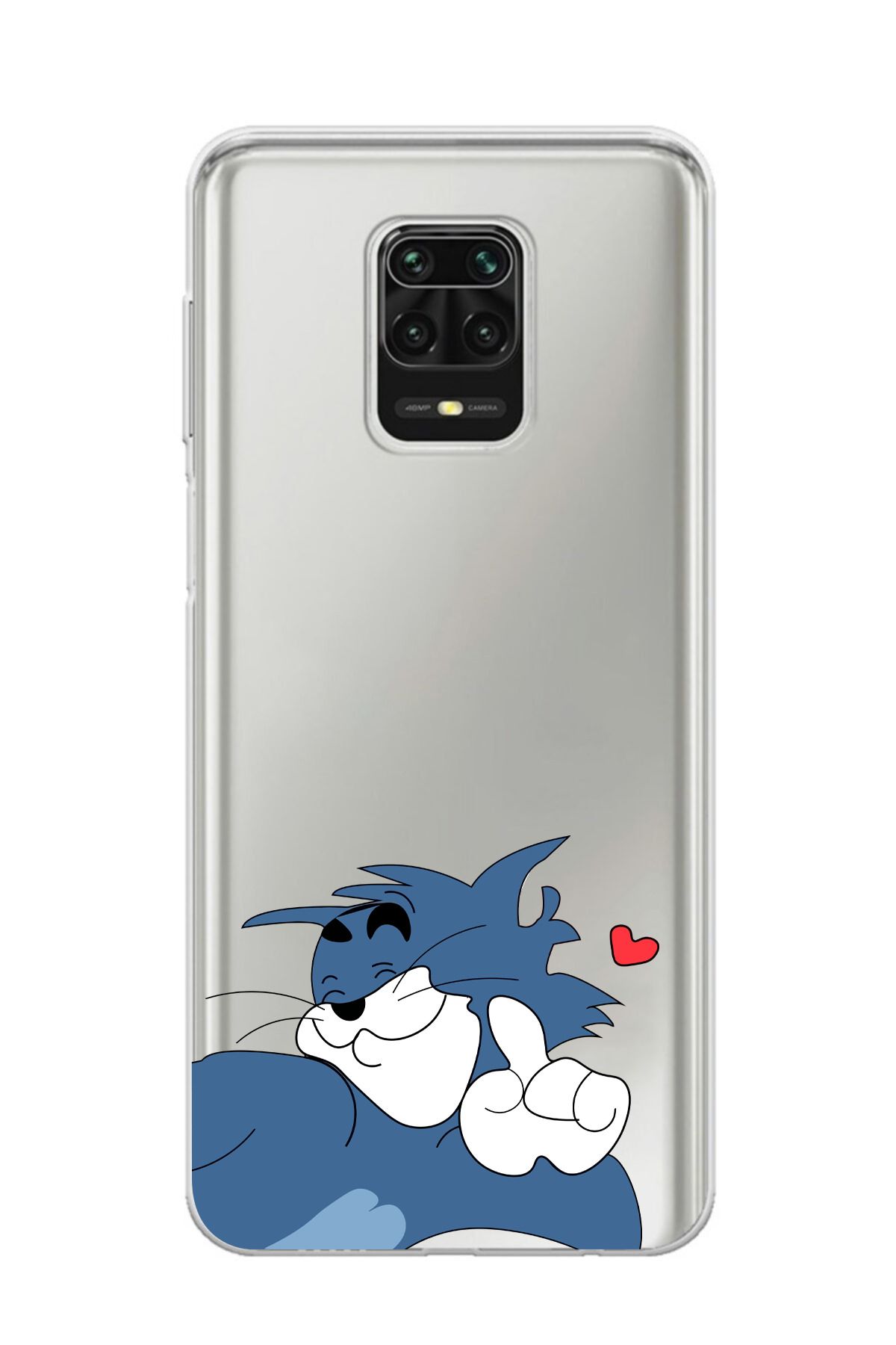 moonset Xiaomi Redmi Note 9 Pro / Note 9S Uyumlu Tom Tasarımlı Baskılı Şeffaf Telefon Kılıfı