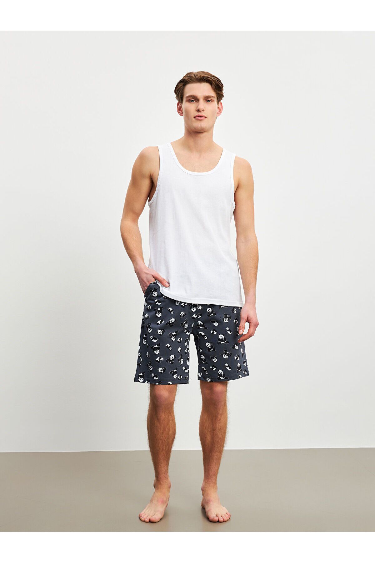 LC Waikiki Slim Fit Erkek Pijama Alt Şort